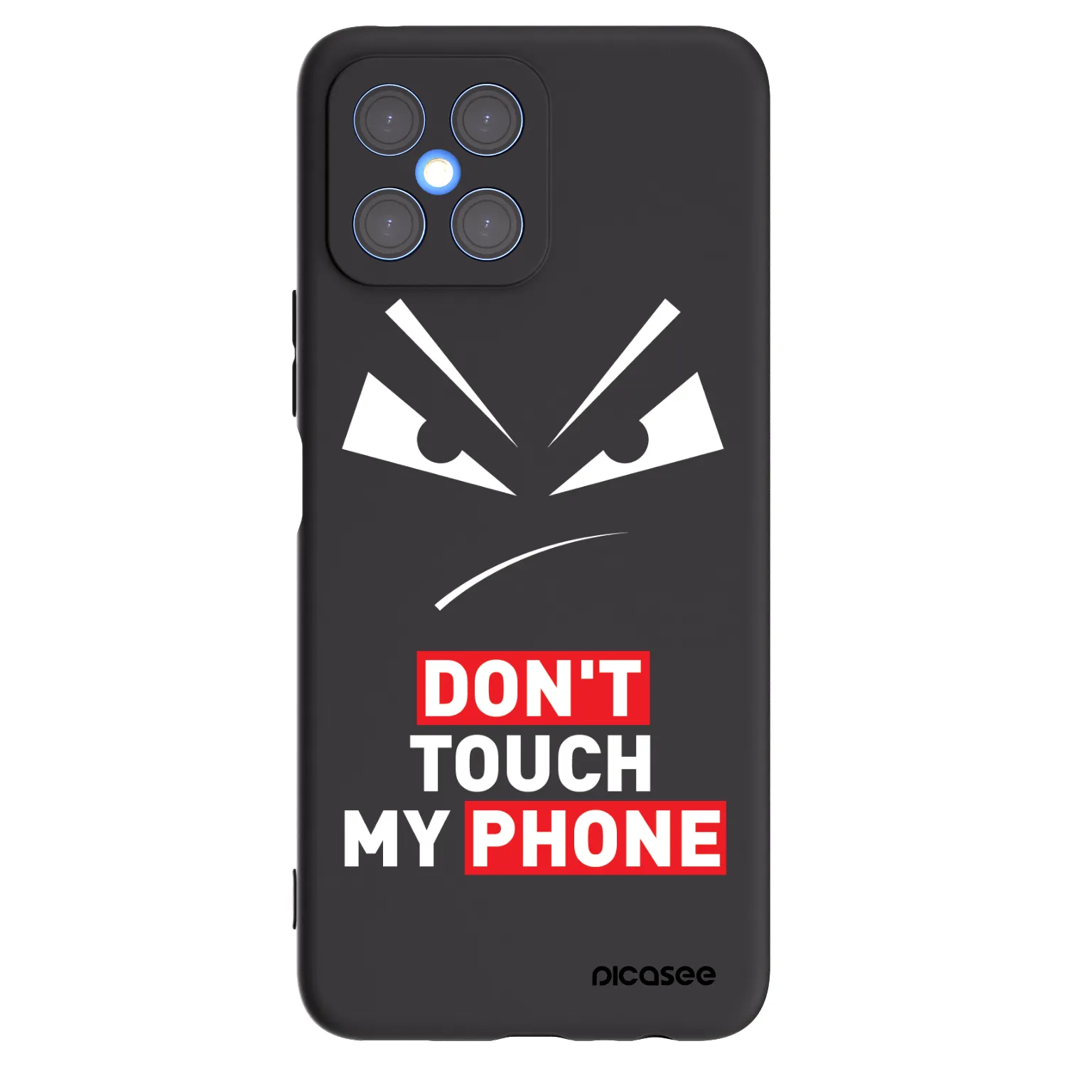 Picasee silikonski črni ovitek za Honor X8 4G - Evil Eye - Transparent