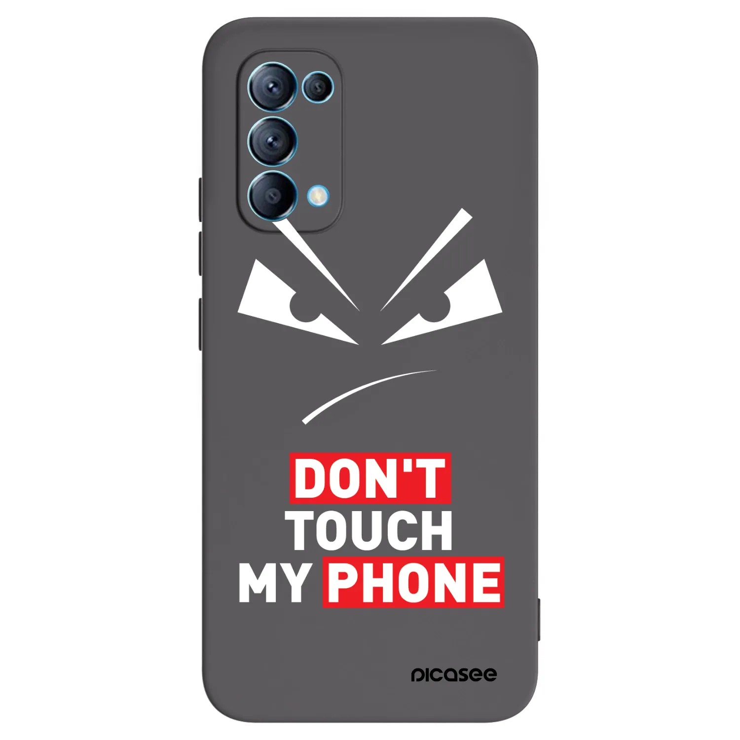 Picasee silikonski črni ovitek za OPPO Reno 5 5G - Evil Eye - Transparent