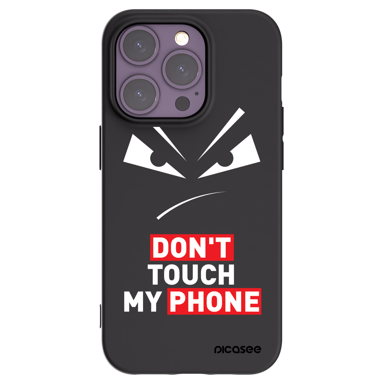 Picasee silikonski črni ovitek za Apple iPhone 14 Pro - Evil Eye - Transparent