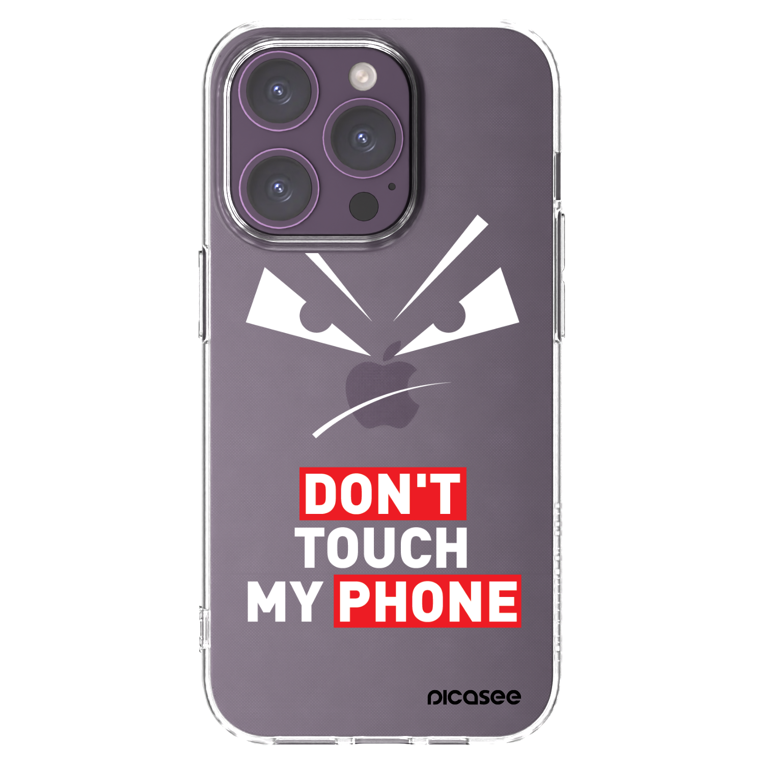 Picasee silikonski prozorni ovitek za Apple iPhone 14 Pro - Evil Eye - Transparent