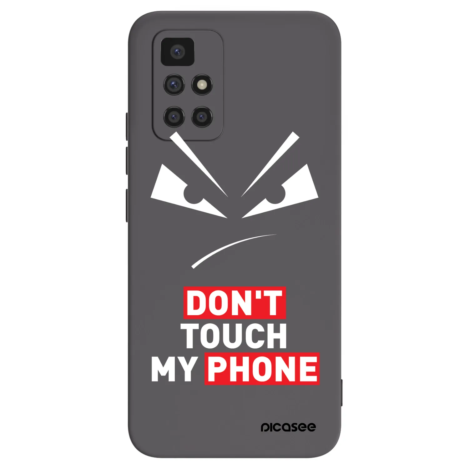 Picasee silikonski črni ovitek za Xiaomi Redmi 10 (2022) - Evil Eye - Transparent
