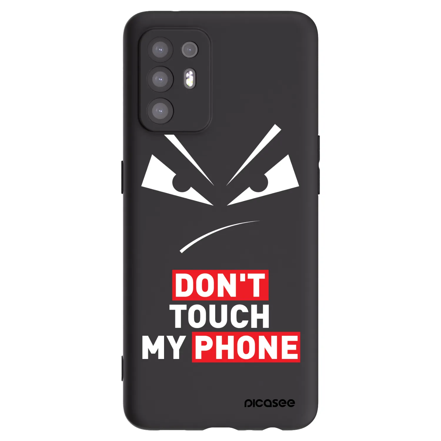 Picasee silikonski črni ovitek za OPPO A94 5G - Evil Eye - Transparent