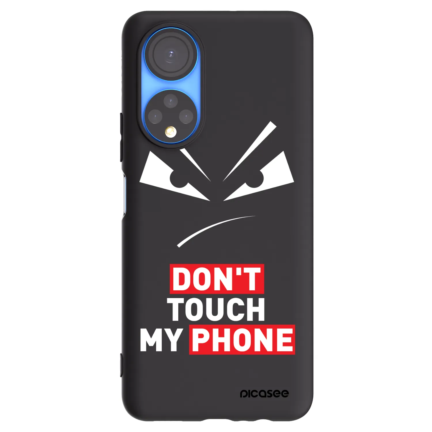 Picasee silikonski črni ovitek za Honor X7 - Evil Eye - Transparent