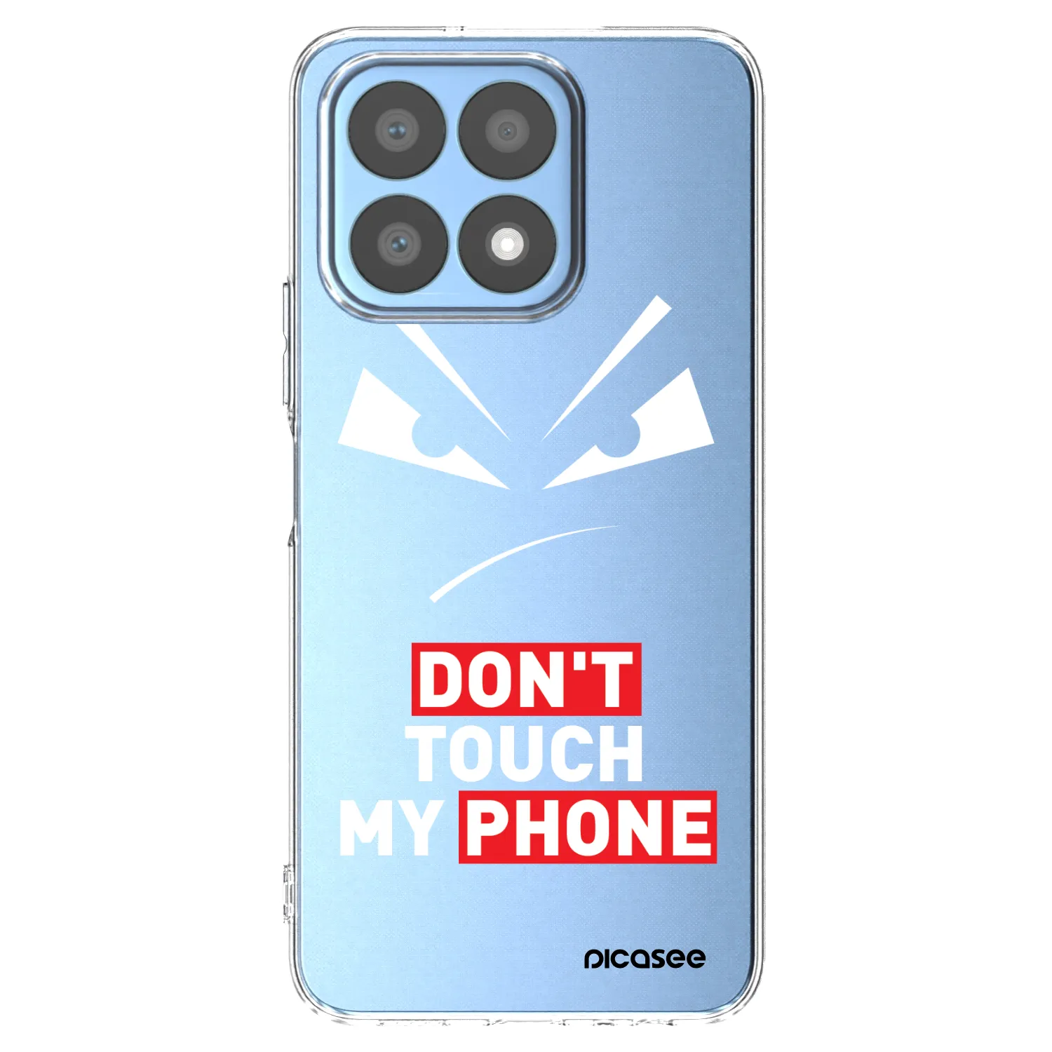 Picasee silikonski prozorni ovitek za Honor X8a - Evil Eye - Transparent