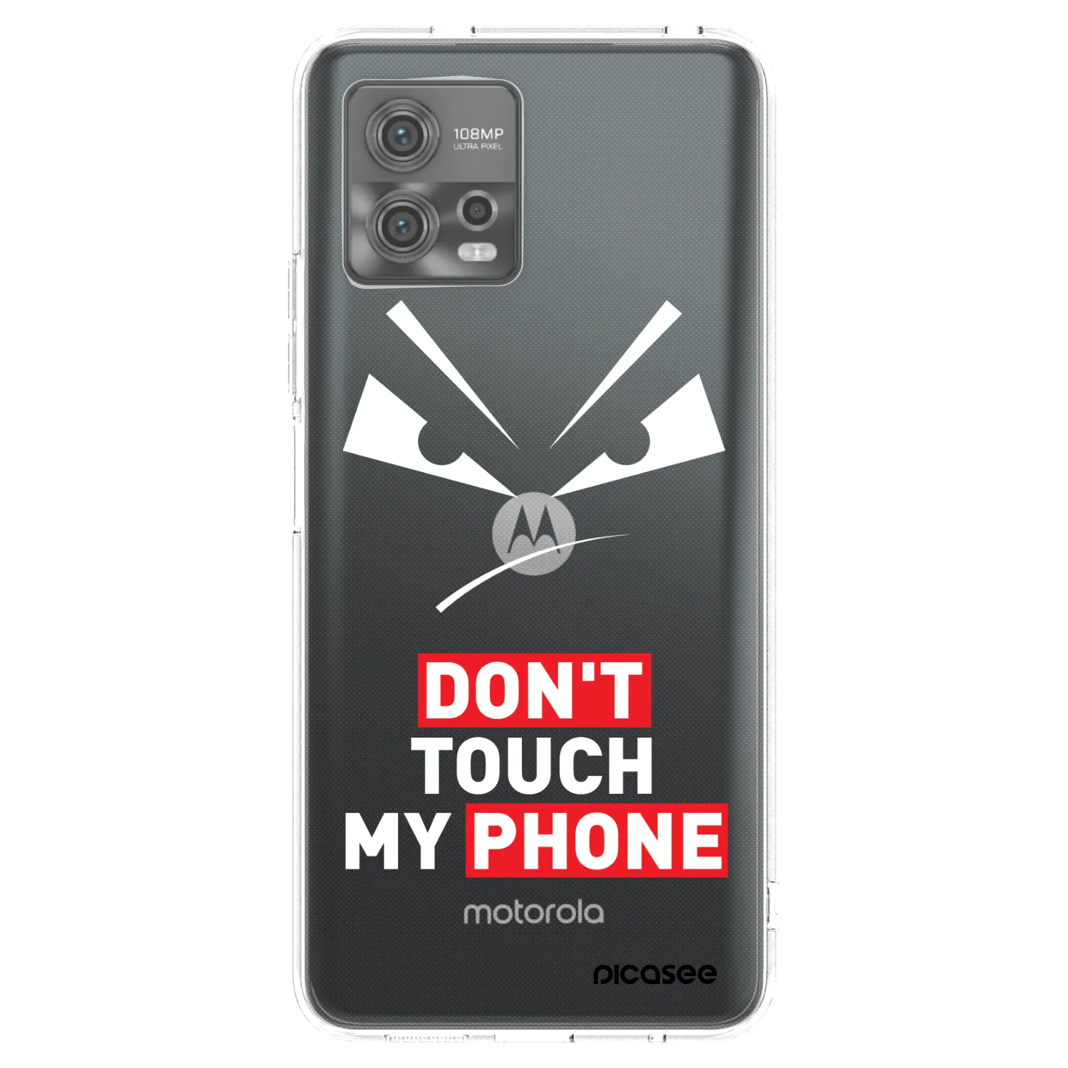 Picasee silikonski prozorni ovitek za Motorola Moto G72 - Evil Eye - Transparent