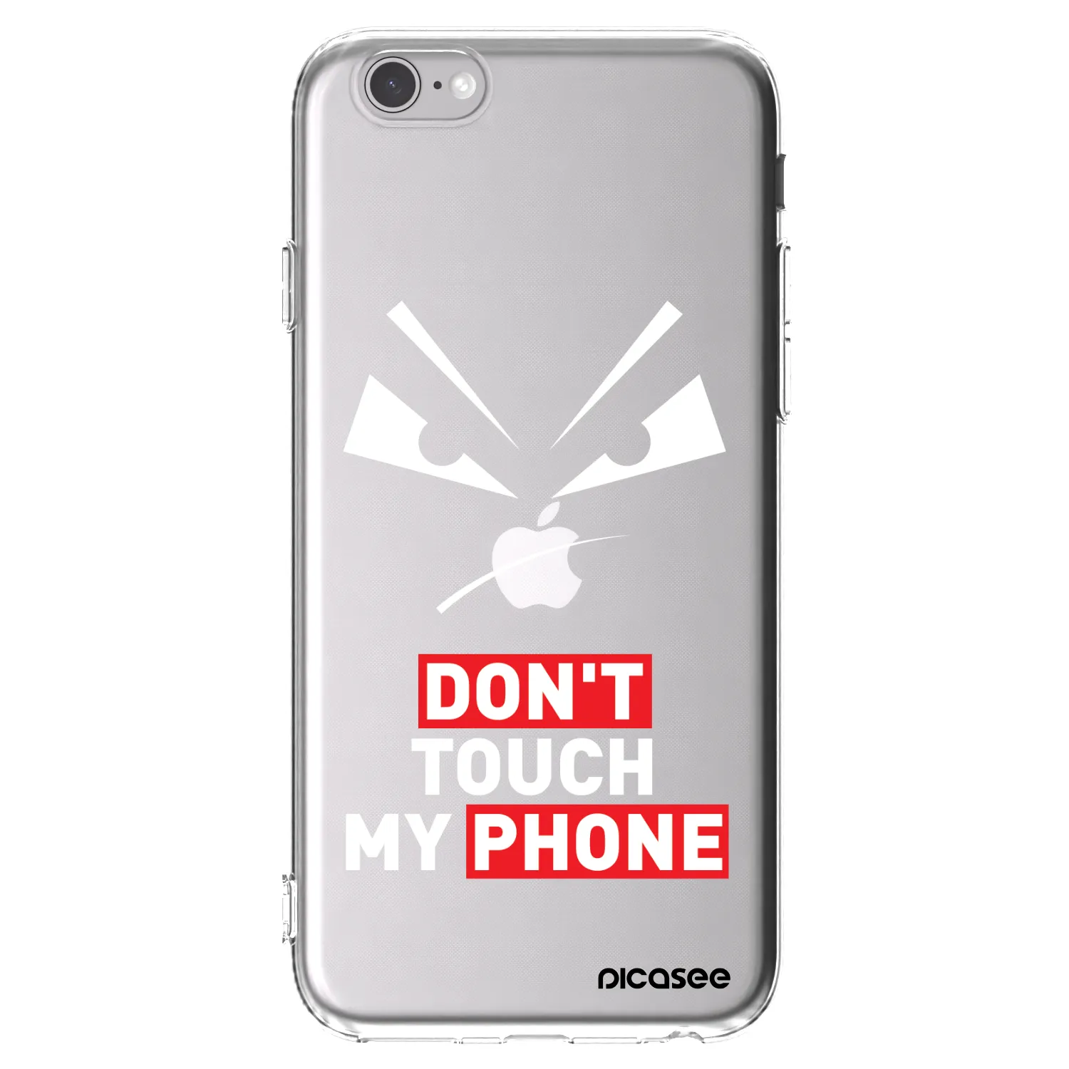 Picasee silikonski prozorni ovitek za Apple iPhone 6/6S - Evil Eye - Transparent