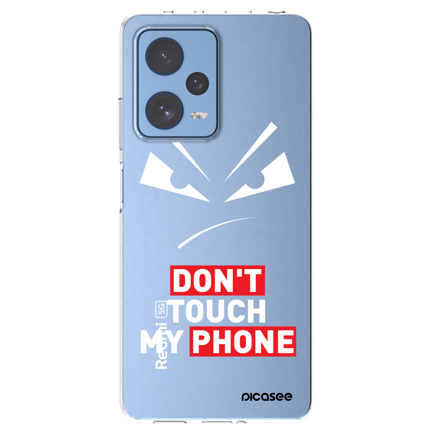 Picasee silikonski prozorni ovitek za Xiaomi Redmi Note 12 Pro 5G - Evil Eye - Transparent