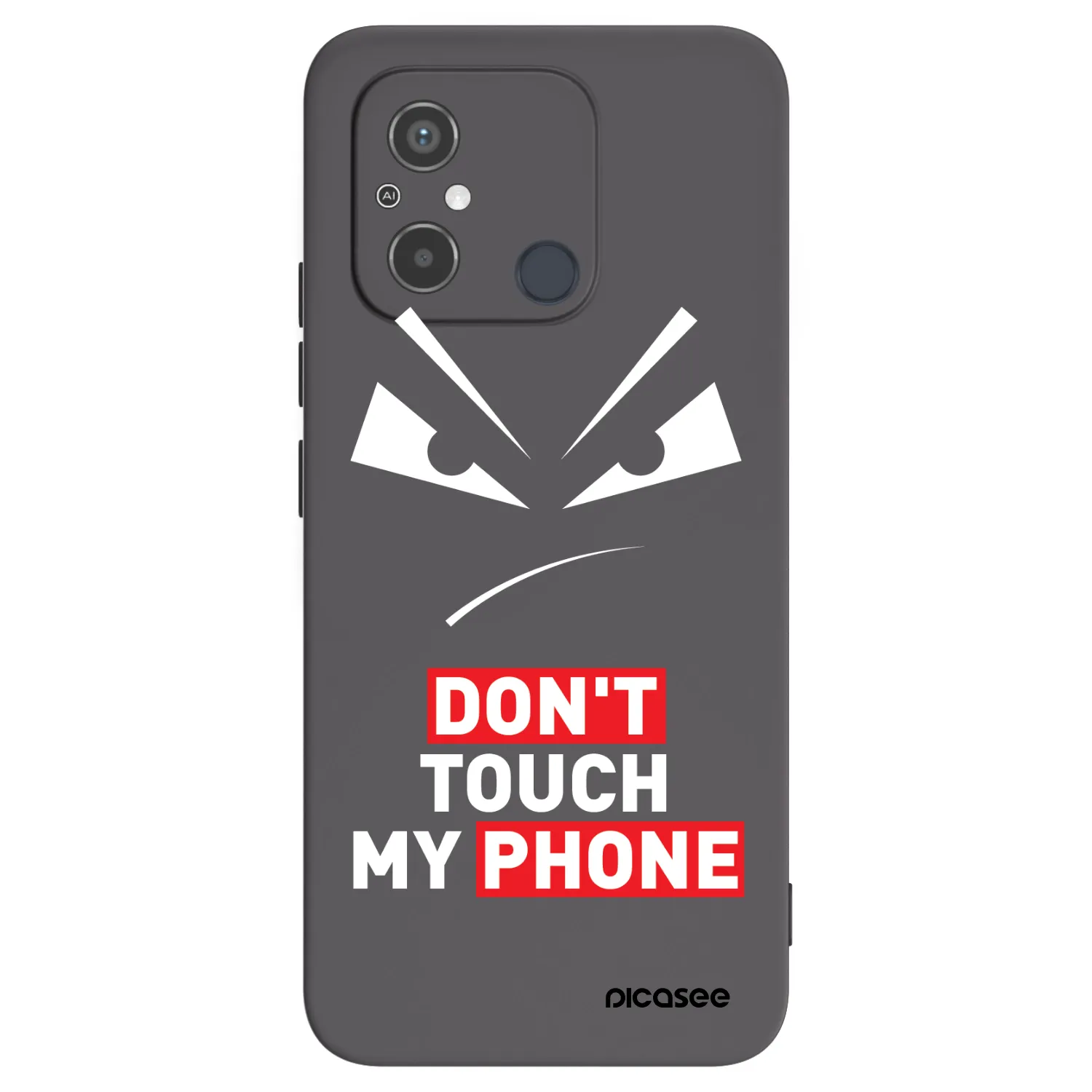 Picasee silikonski črni ovitek za Xiaomi Redmi 12C - Evil Eye - Transparent
