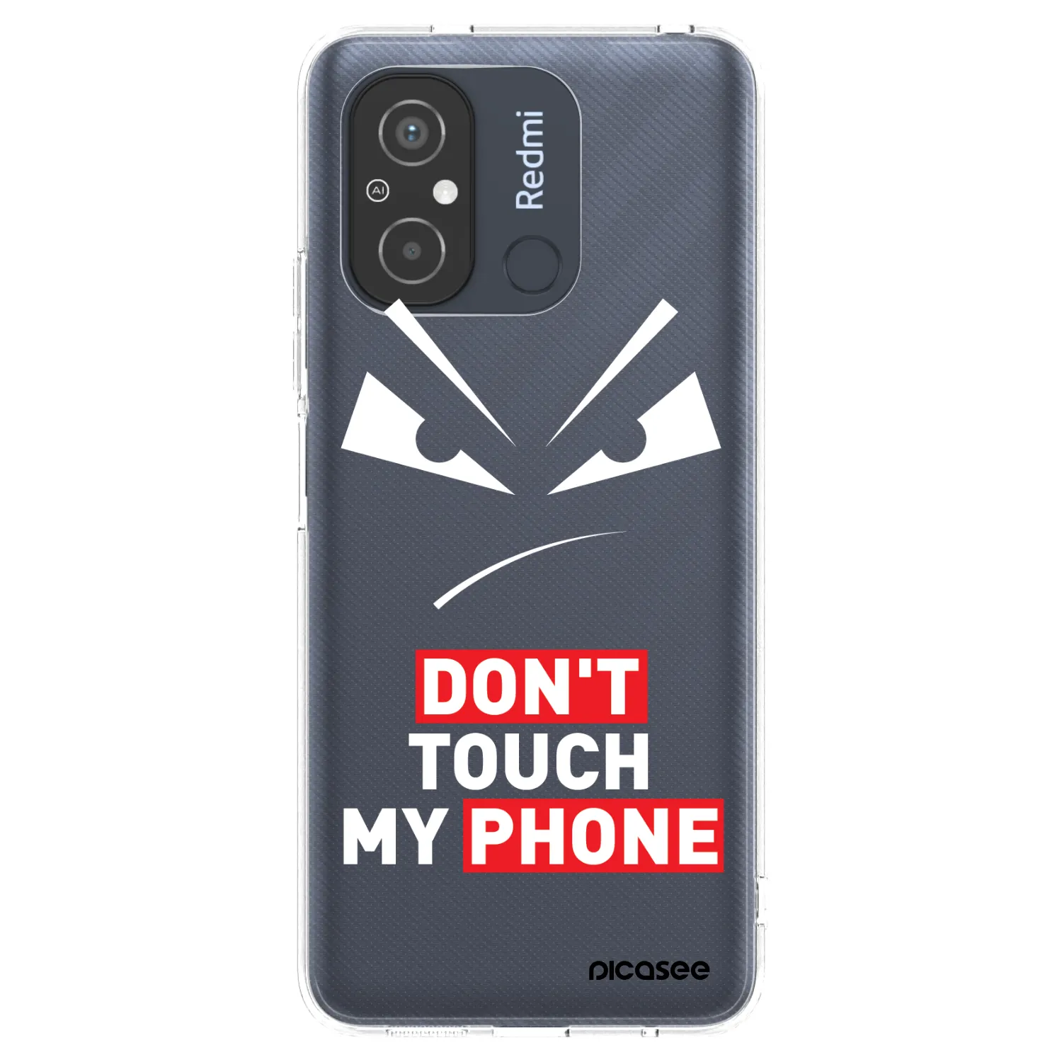 Picasee silikonski prozorni ovitek za Xiaomi Redmi 12C - Evil Eye - Transparent