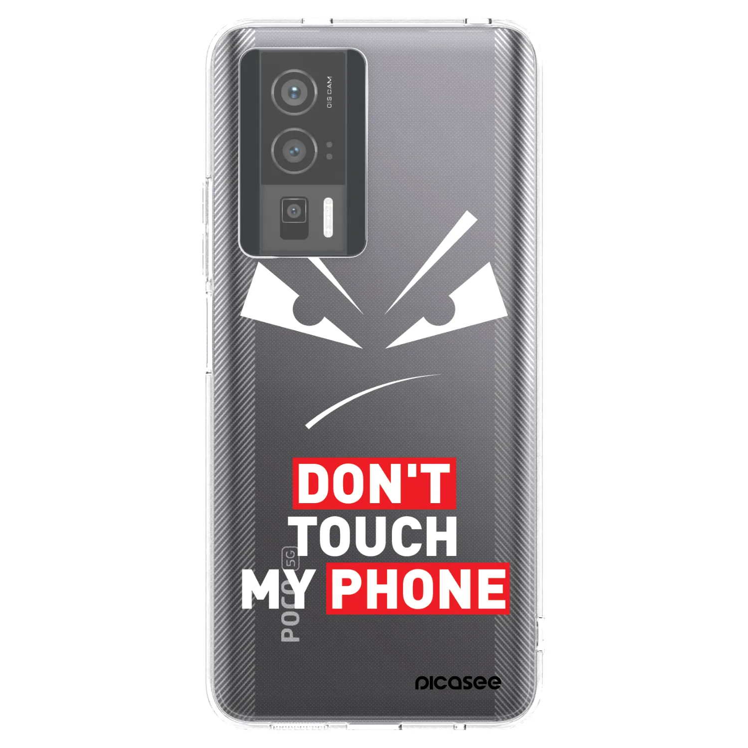 Picasee silikonski prozorni ovitek za Xiaomi Poco F5 Pro 5G - Evil Eye - Transparent