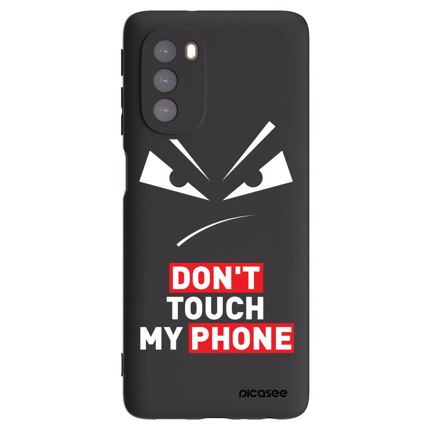 Picasee silikonski črni ovitek za Motorola Moto G51 - Evil Eye - Transparent