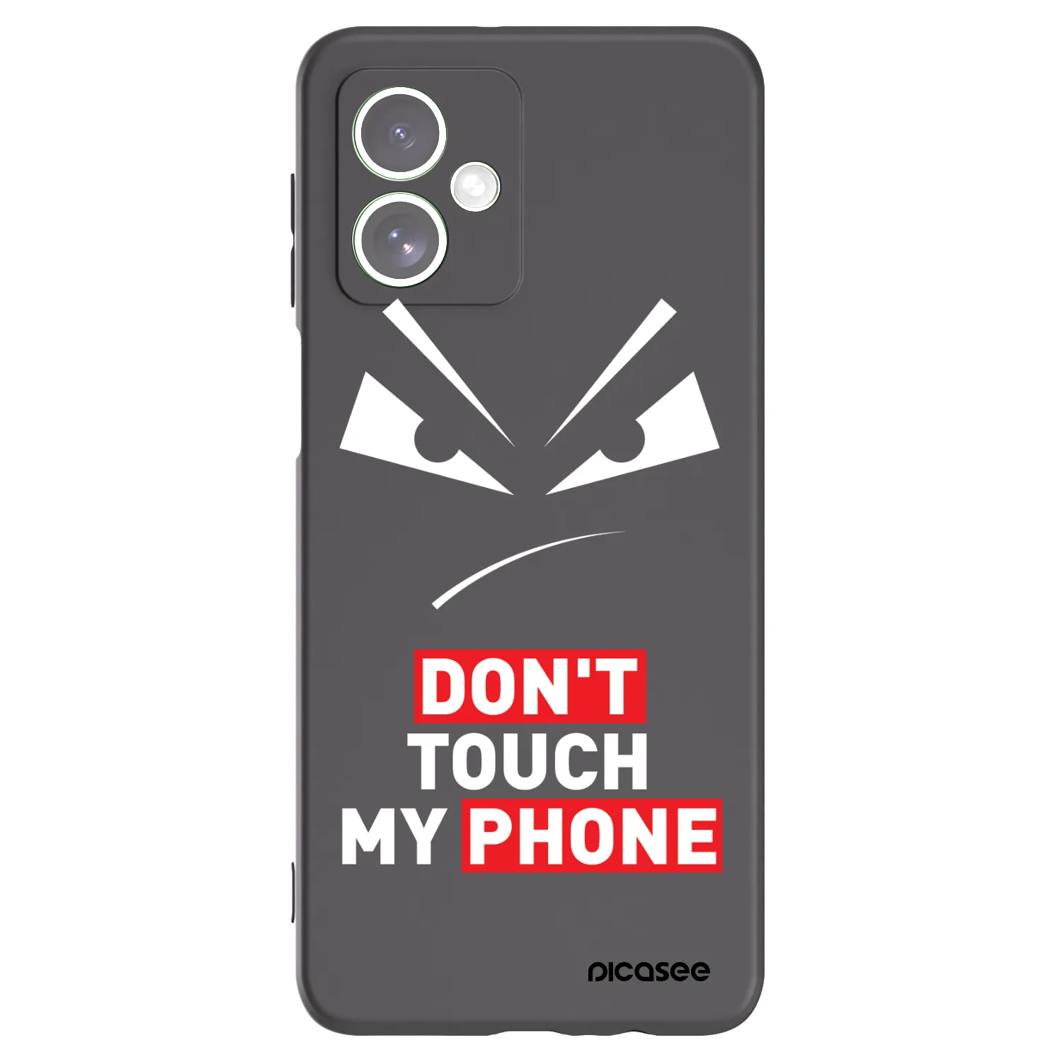 Picasee silikonski črni ovitek za Motorola Moto G54 5G - Evil Eye - Transparent