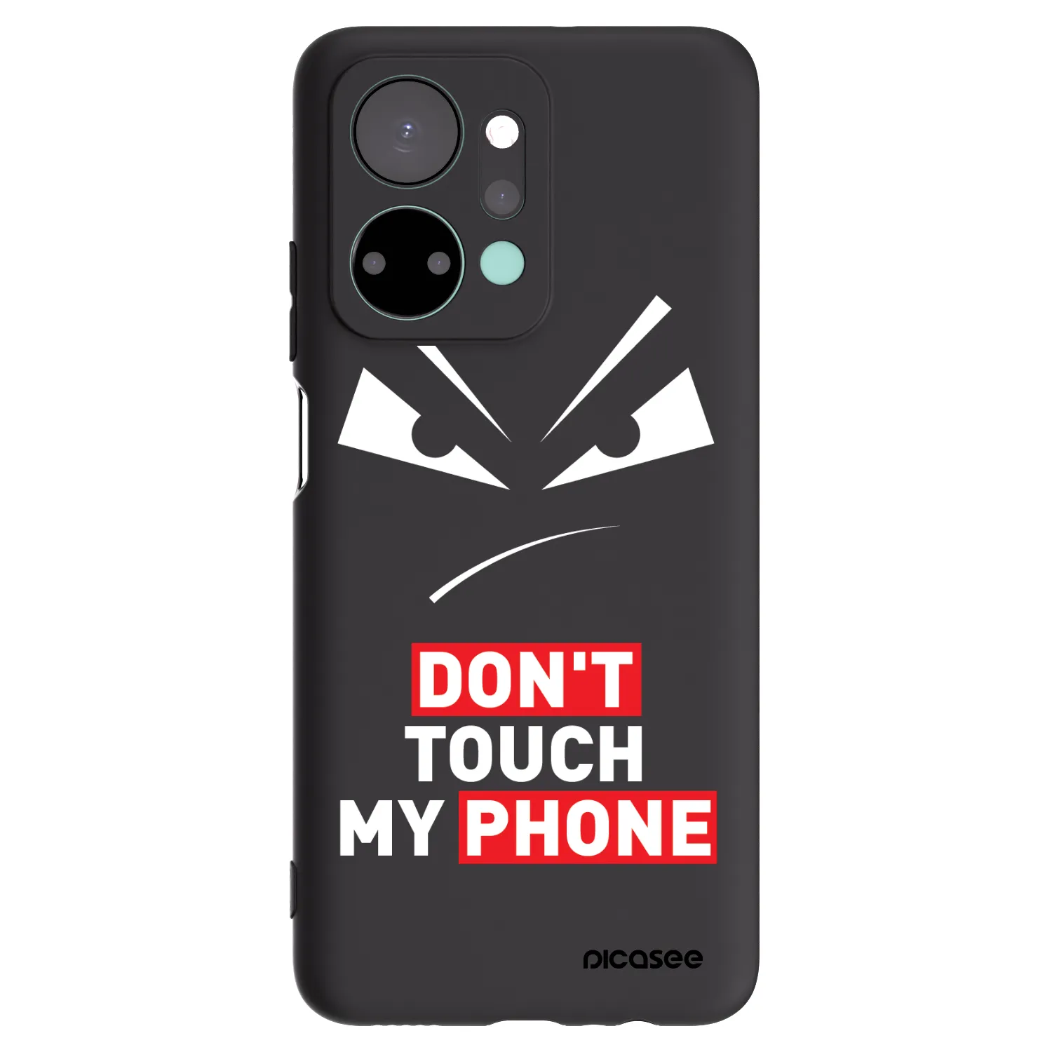 Picasee silikonski črni ovitek za Honor X7a - Evil Eye - Transparent