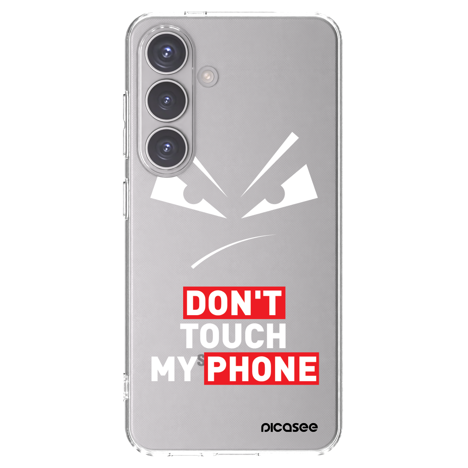 Picasee silikonski prozorni ovitek za Samsung Galaxy S24 S921B 5G - Evil Eye - Transparent