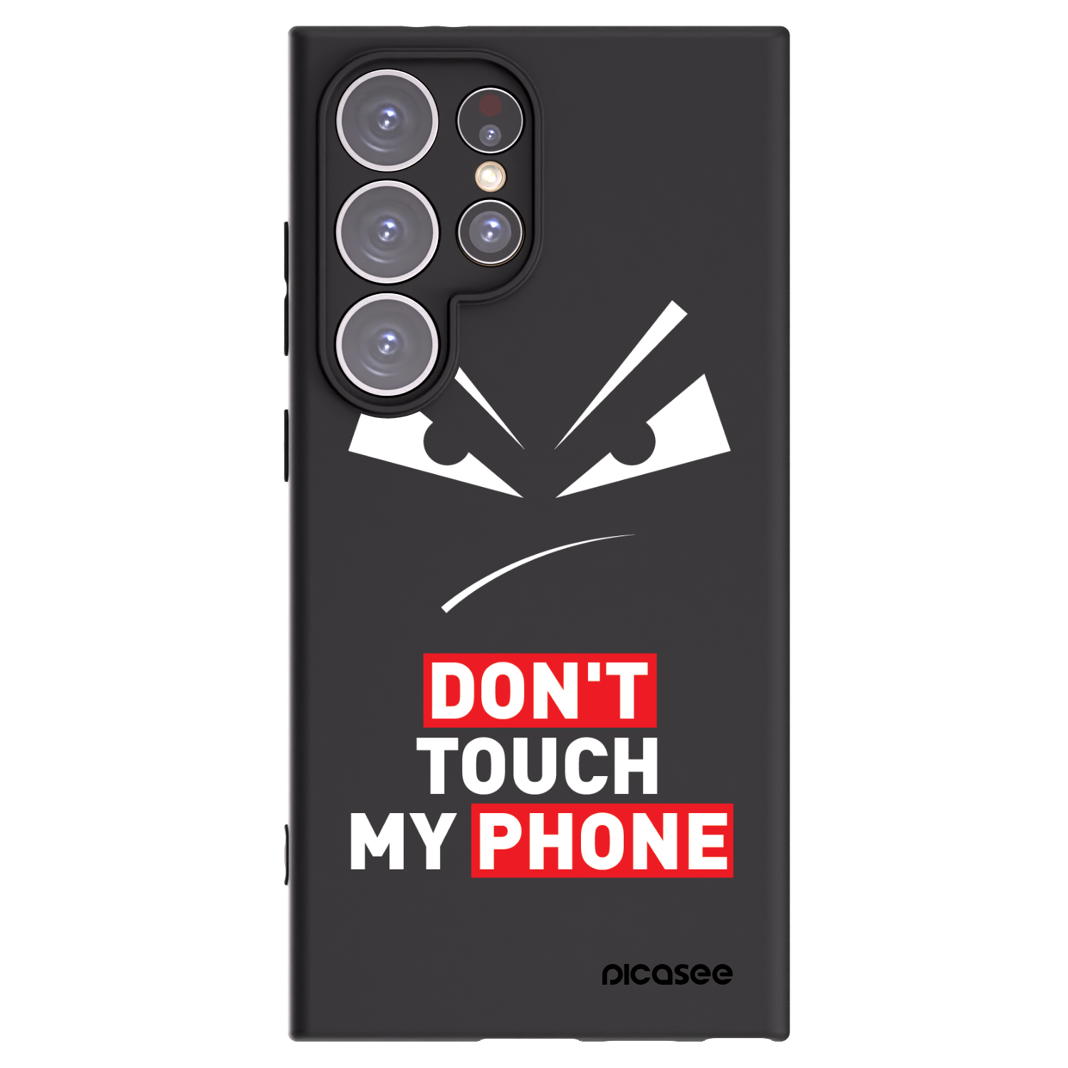 Picasee silikonski črni ovitek za Samsung Galaxy S24 Ultra S928B 5G - Evil Eye - Transparent