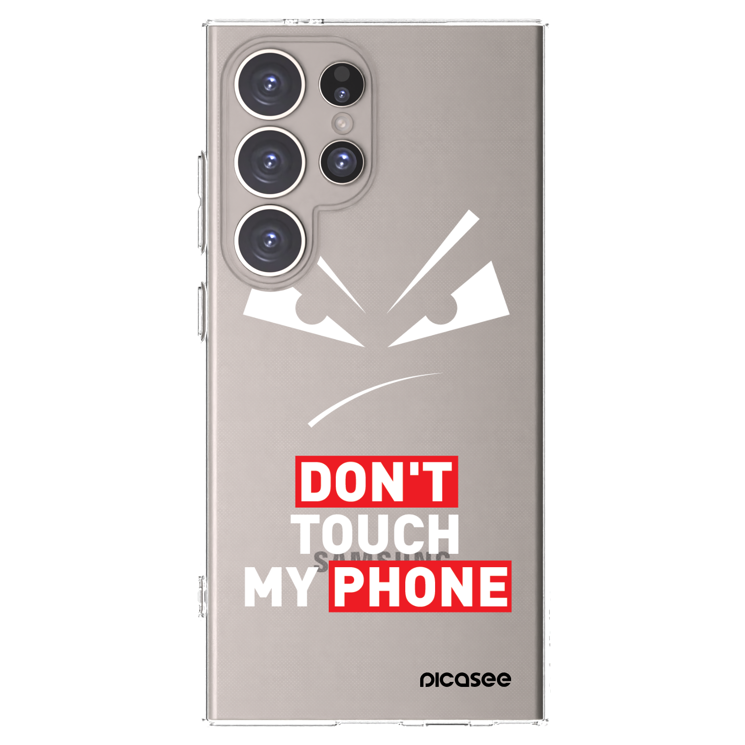 Picasee silikonski prozorni ovitek za Samsung Galaxy S24 Ultra S928B 5G - Evil Eye - Transparent