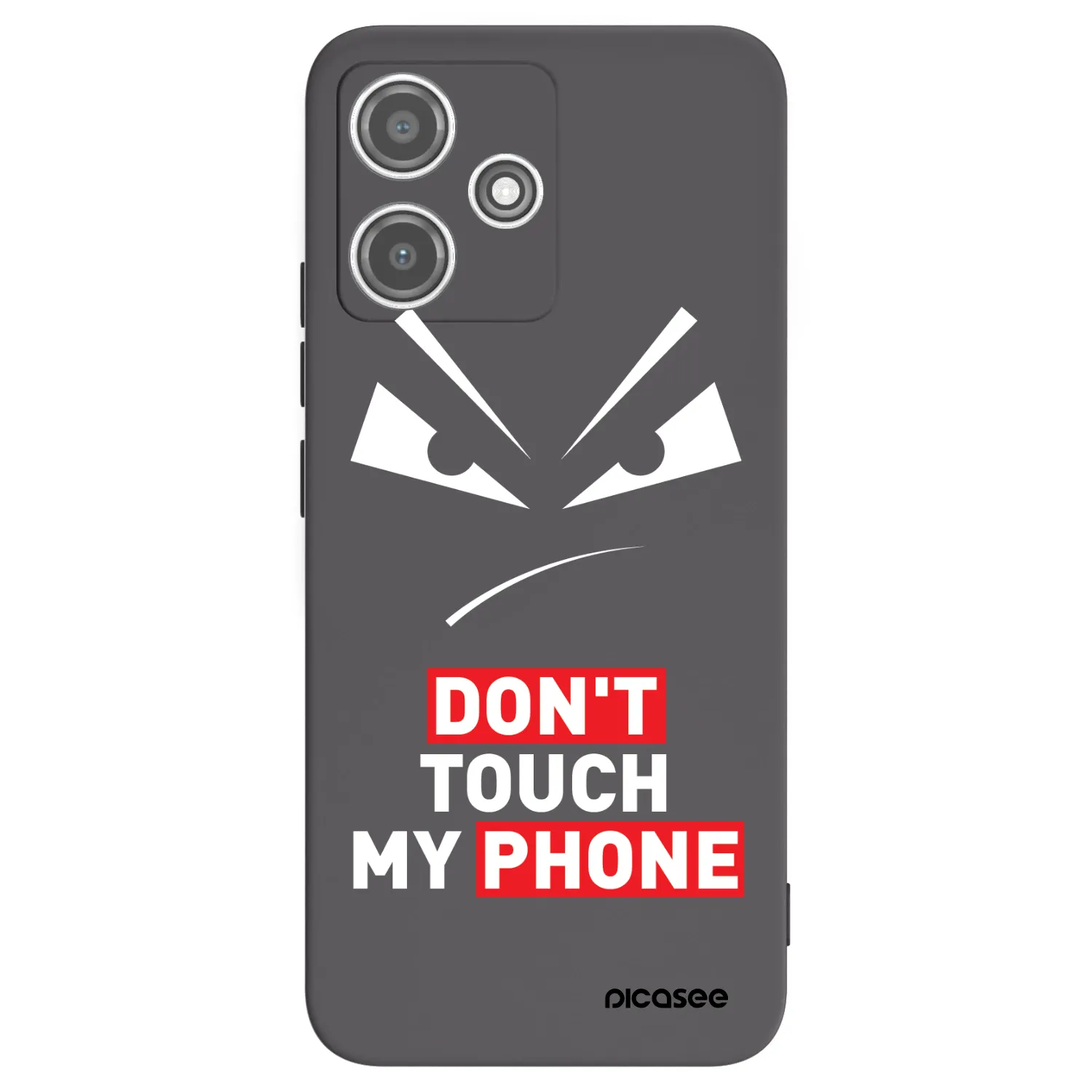 Picasee silikonski črni ovitek za Xiaomi Redmi 12 5G - Evil Eye - Transparent