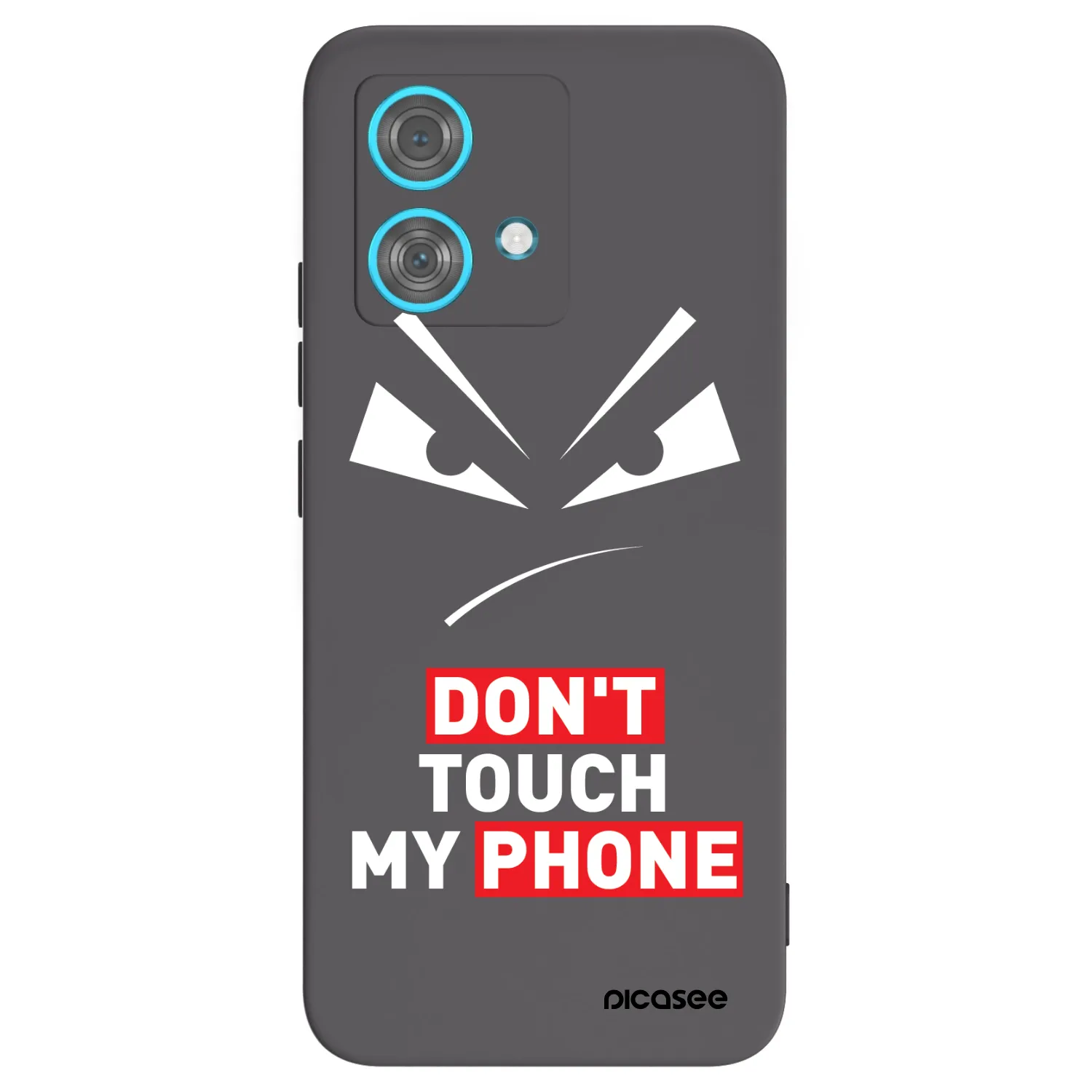 Picasee silikonski črni ovitek za Motorola Edge 40 Neo - Evil Eye - Transparent