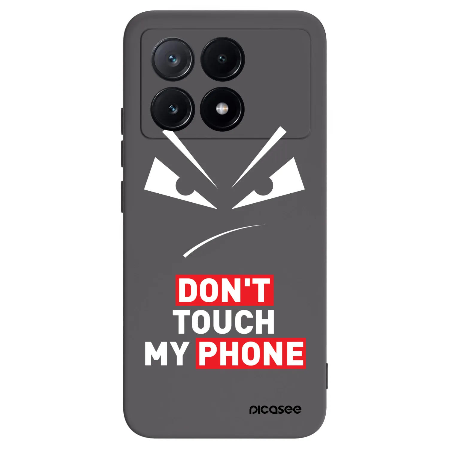 Picasee silikonski črni ovitek za Xiaomi Poco X6 Pro - Evil Eye - Transparent