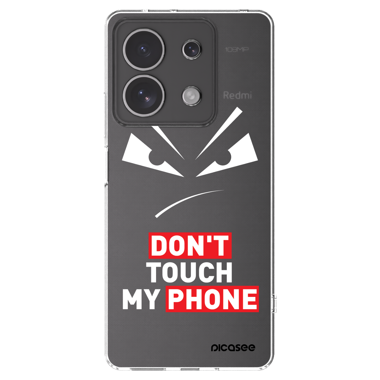 Picasee silikonski prozorni ovitek za Xiaomi Redmi Note 13 4G - Evil Eye - Transparent