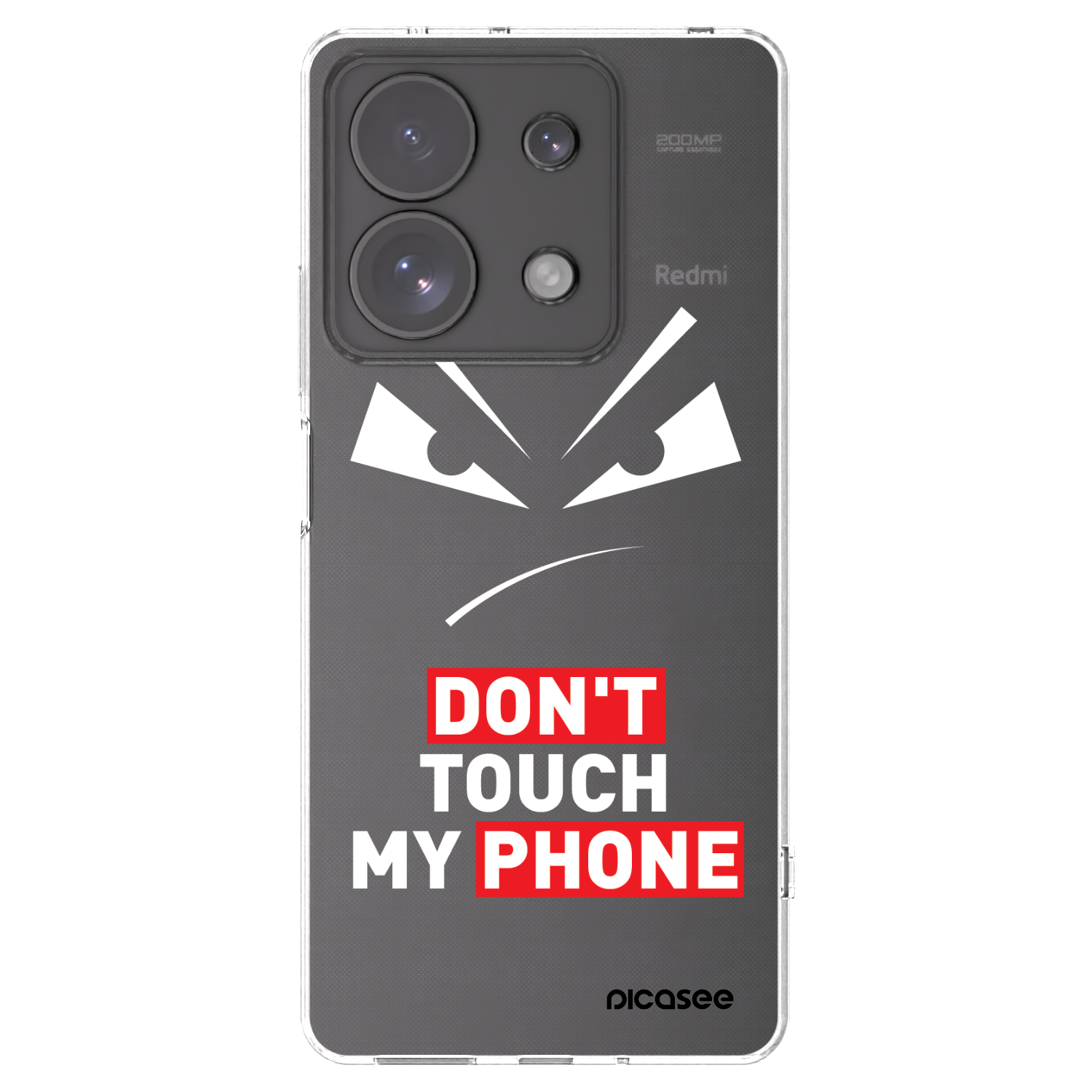 Picasee silikonski prozorni ovitek za Xiaomi Redmi Note 13 Pro 4G - Evil Eye - Transparent