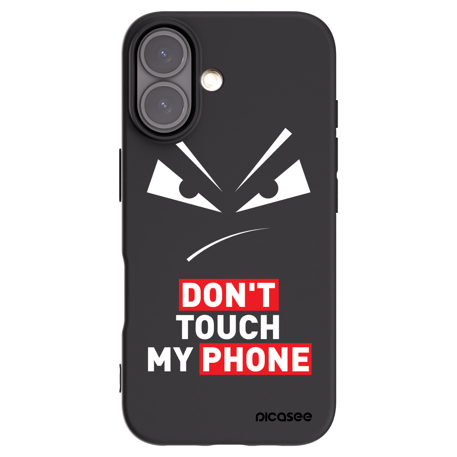 Picasee silikonski črni ovitek za Apple iPhone 16 - Evil Eye - Transparent