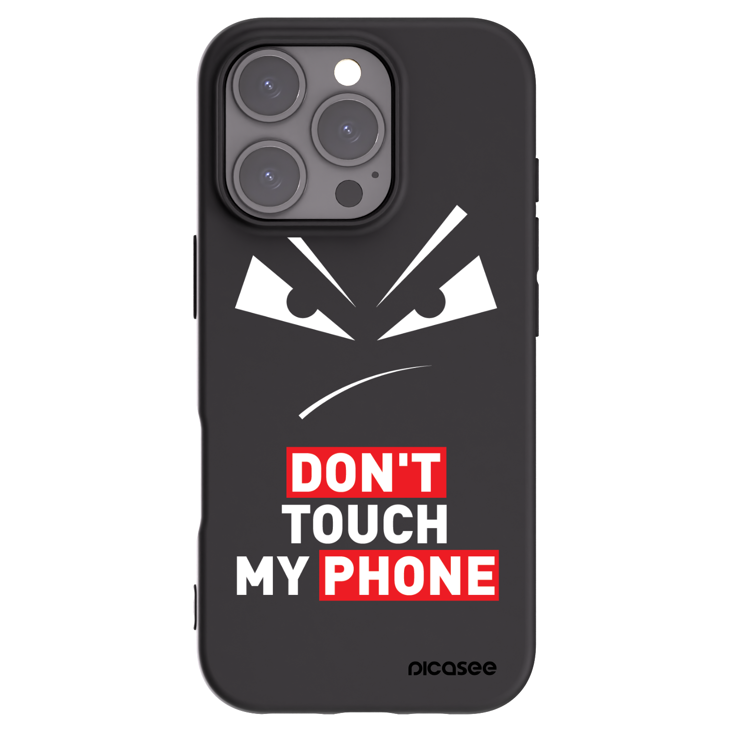 Picasee silikonski črni ovitek za Apple iPhone 16 Pro - Evil Eye - Transparent