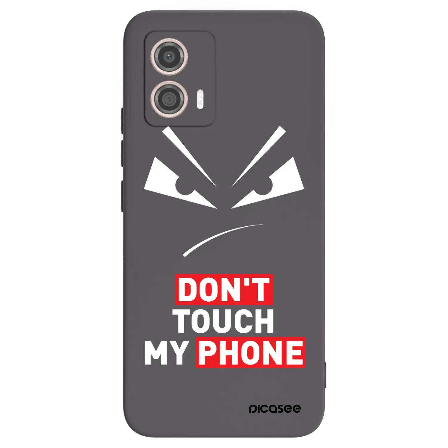 Picasee silikonski črni ovitek za Motorola Moto G53 5G - Evil Eye - Transparent