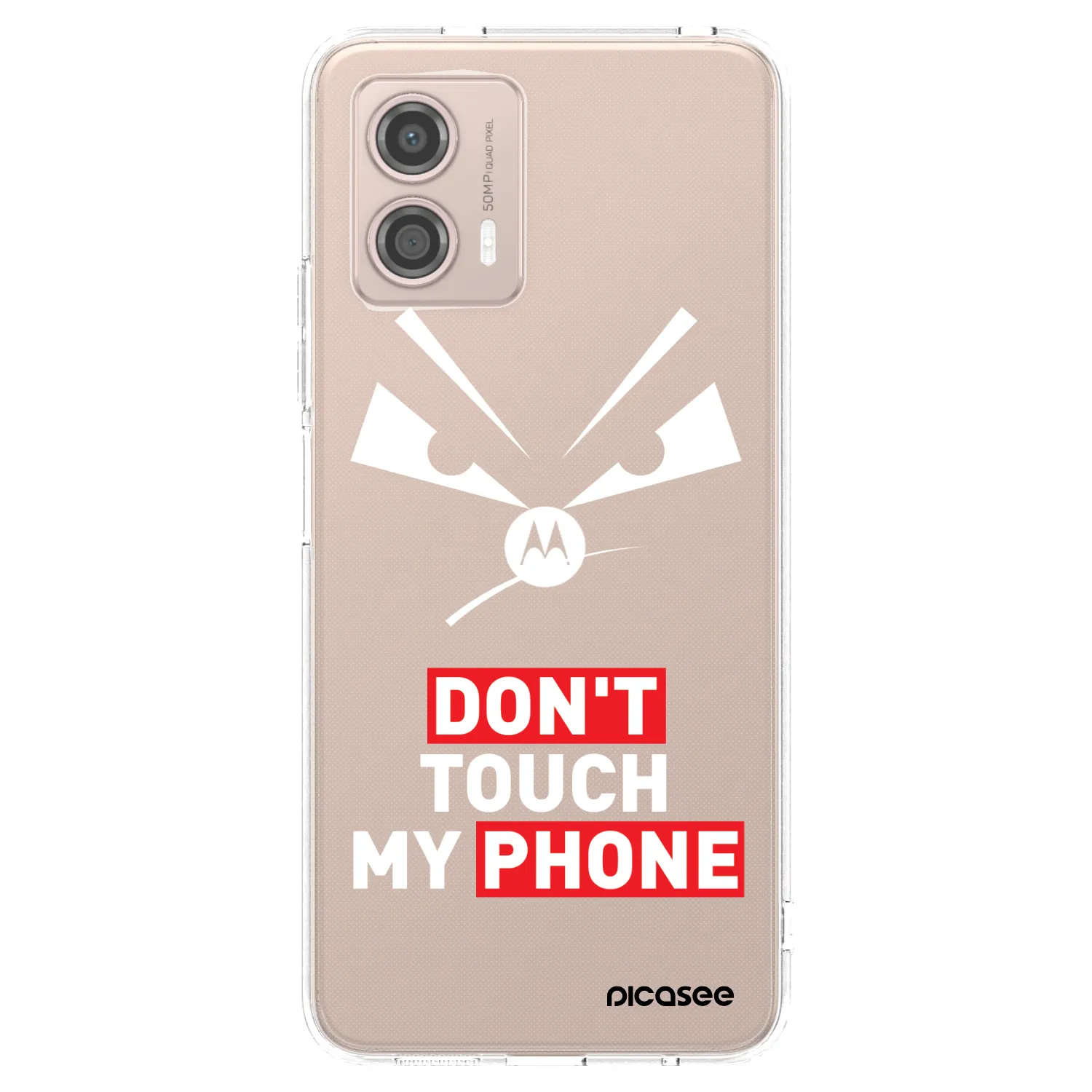 Picasee silikonski prozorni ovitek za Motorola Moto G53 5G - Evil Eye - Transparent