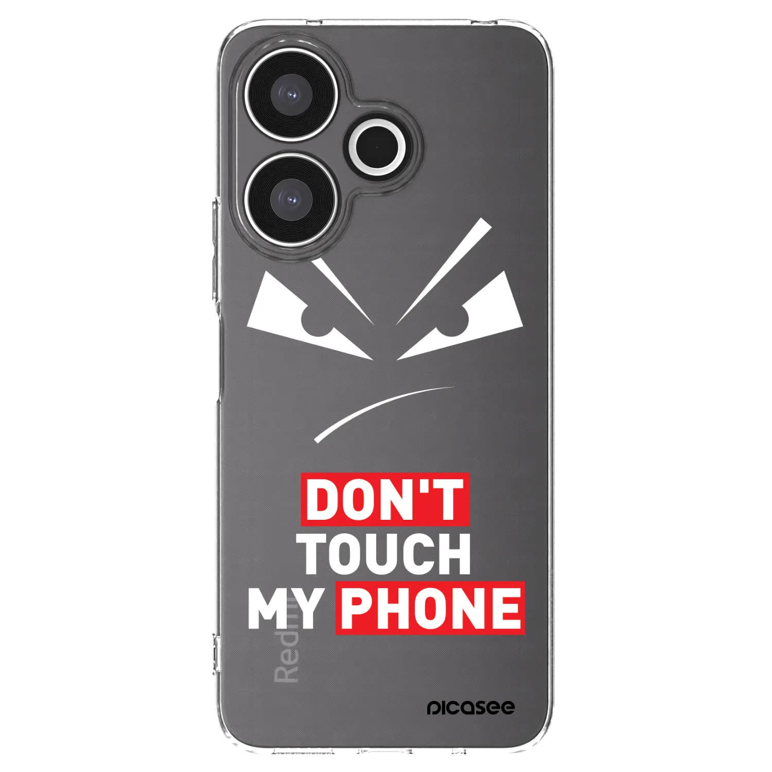 Picasee silikonski prozorni ovitek za Xiaomi Redmi 13 4G - Evil Eye - Transparent