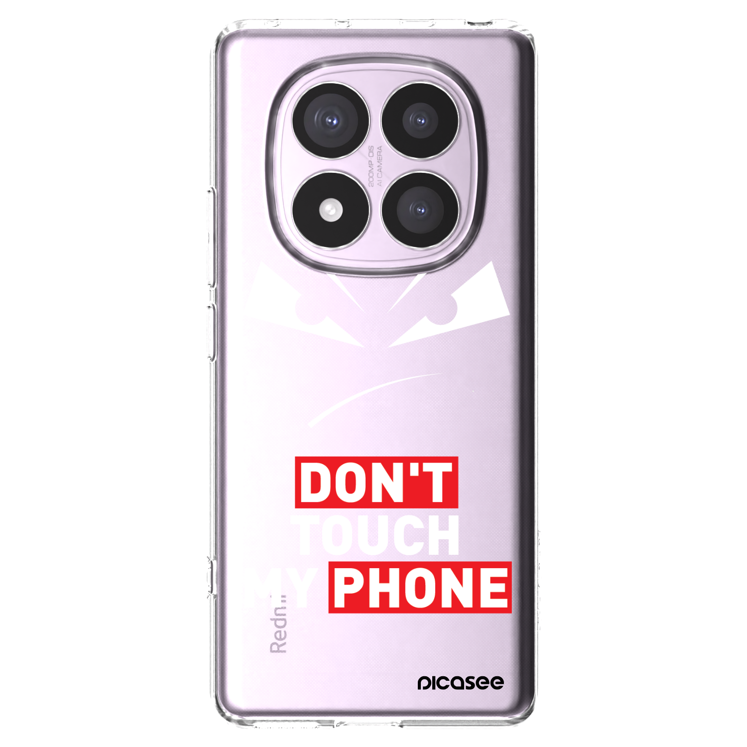 Picasee silikonski prozorni ovitek za Xiaomi Redmi Note 14 Pro 5G - Evil Eye - Transparent
