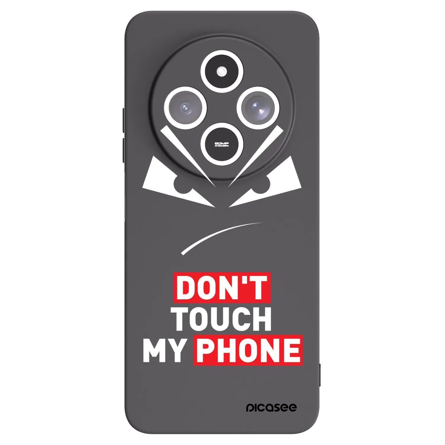 Picasee silikonski črni ovitek za Xiaomi Redmi 14C - Evil Eye - Transparent