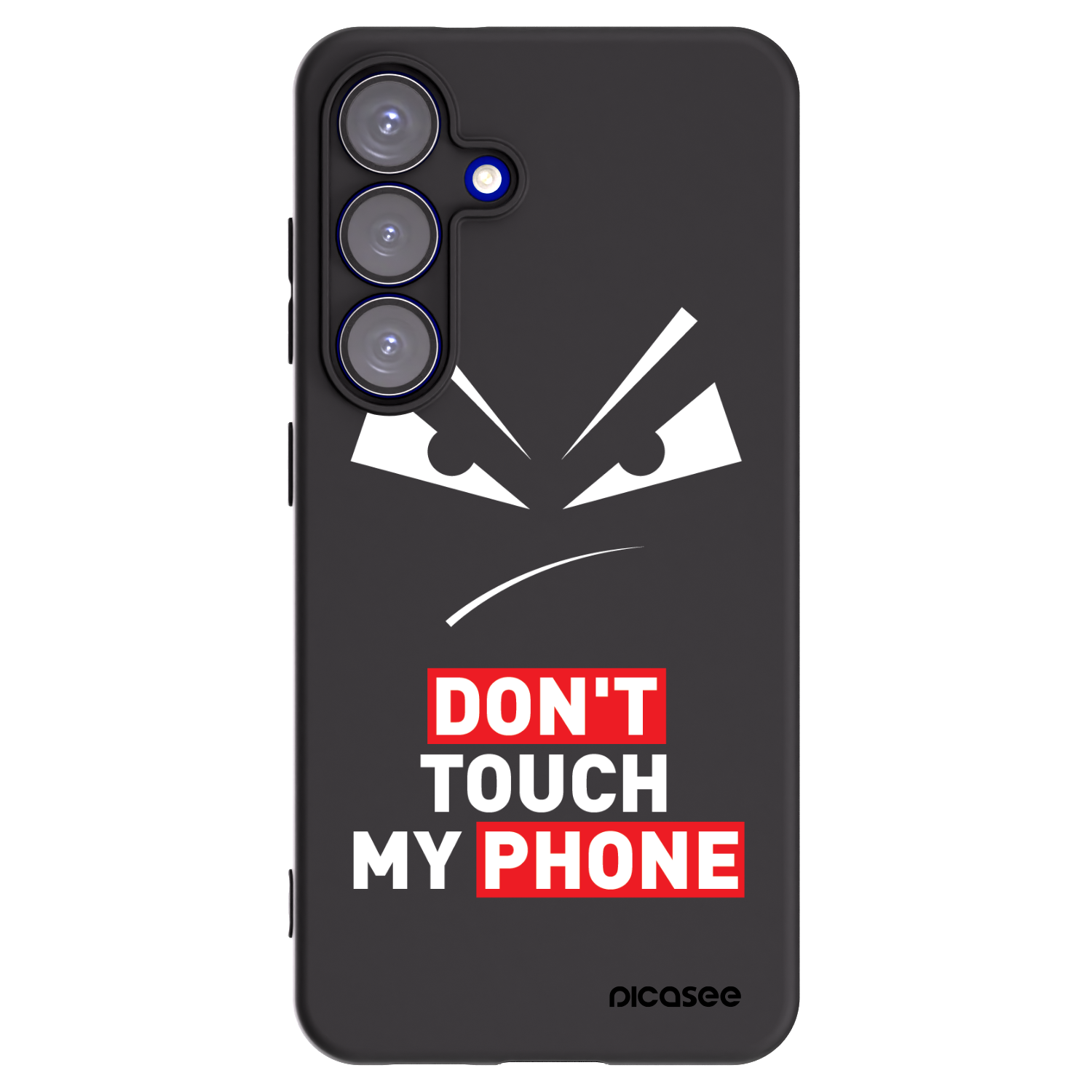 Picasee silikonski črni ovitek za Samsung Galaxy S25 5G - Evil Eye - Transparent