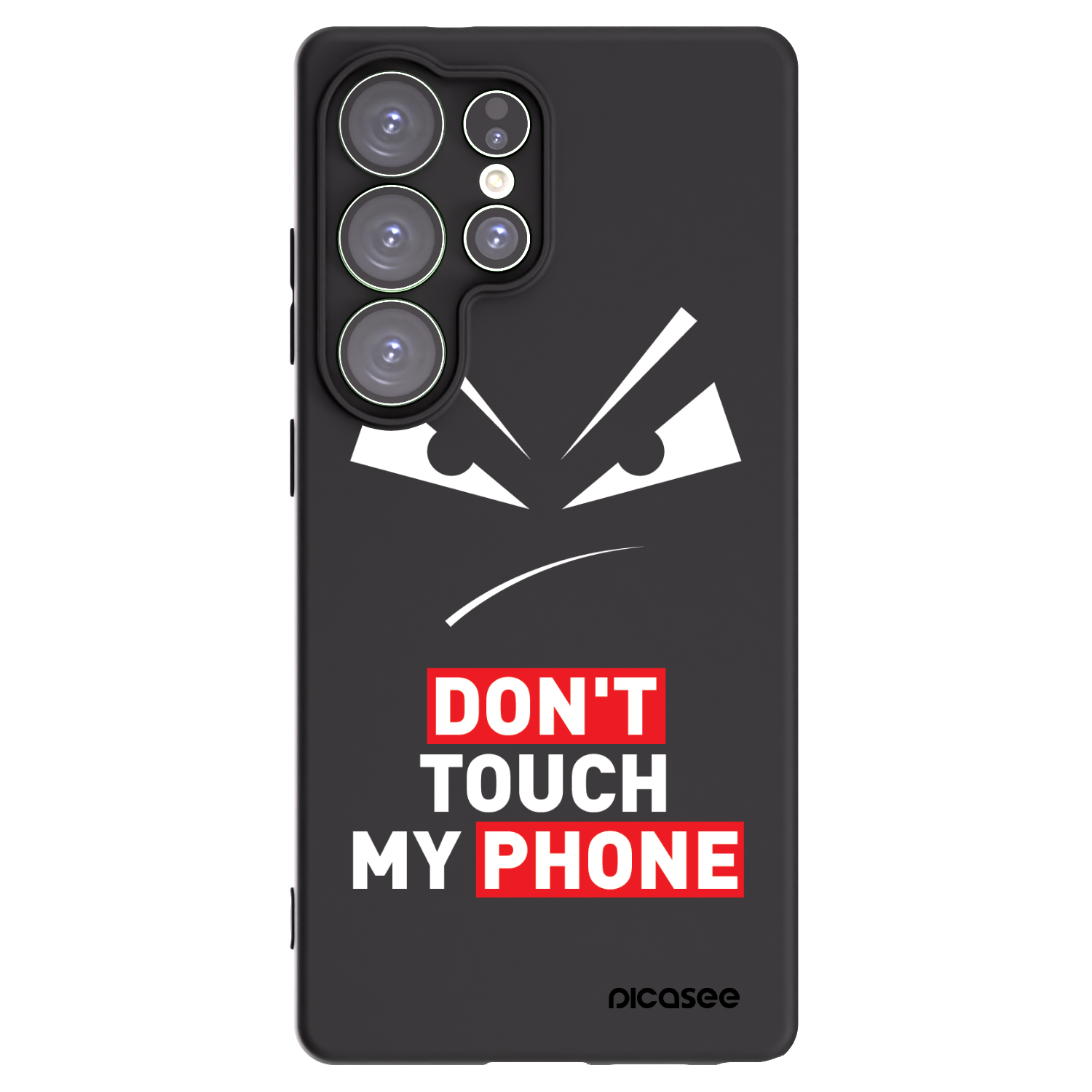 Picasee silikonski črni ovitek za Samsung Galaxy S25 Ultra 5G - Evil Eye - Transparent