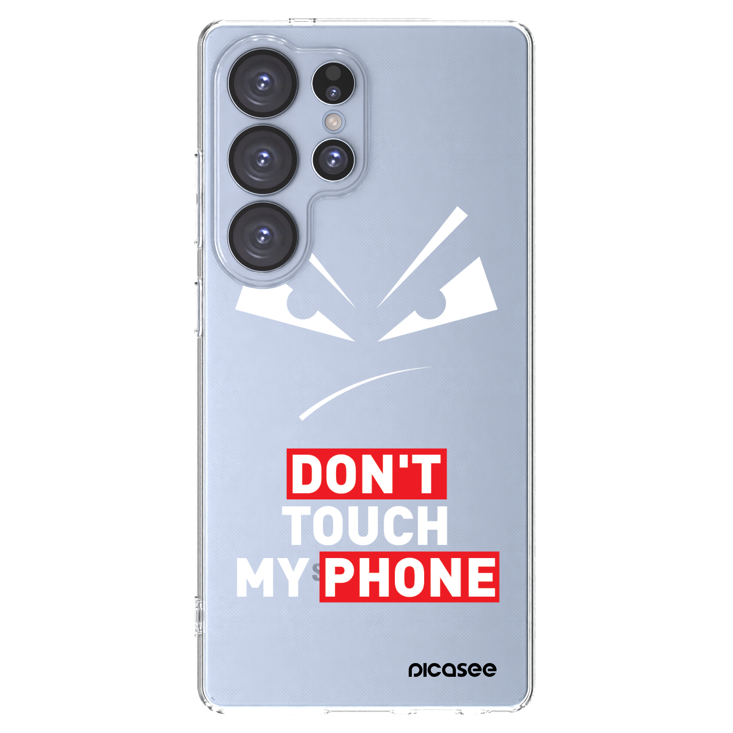 Picasee silikonski prozorni ovitek za Samsung Galaxy S25 Ultra 5G - Evil Eye - Transparent