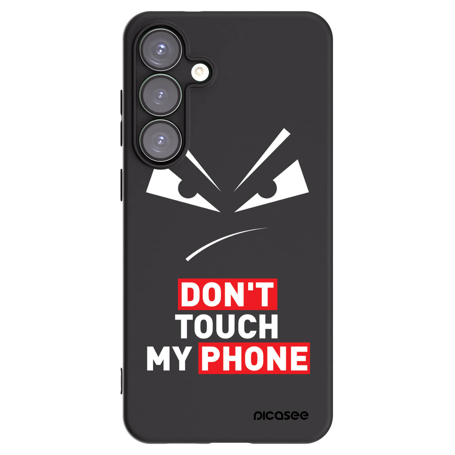 Picasee silikonski črni ovitek za Samsung Galaxy S25+ 5G - Evil Eye - Transparent