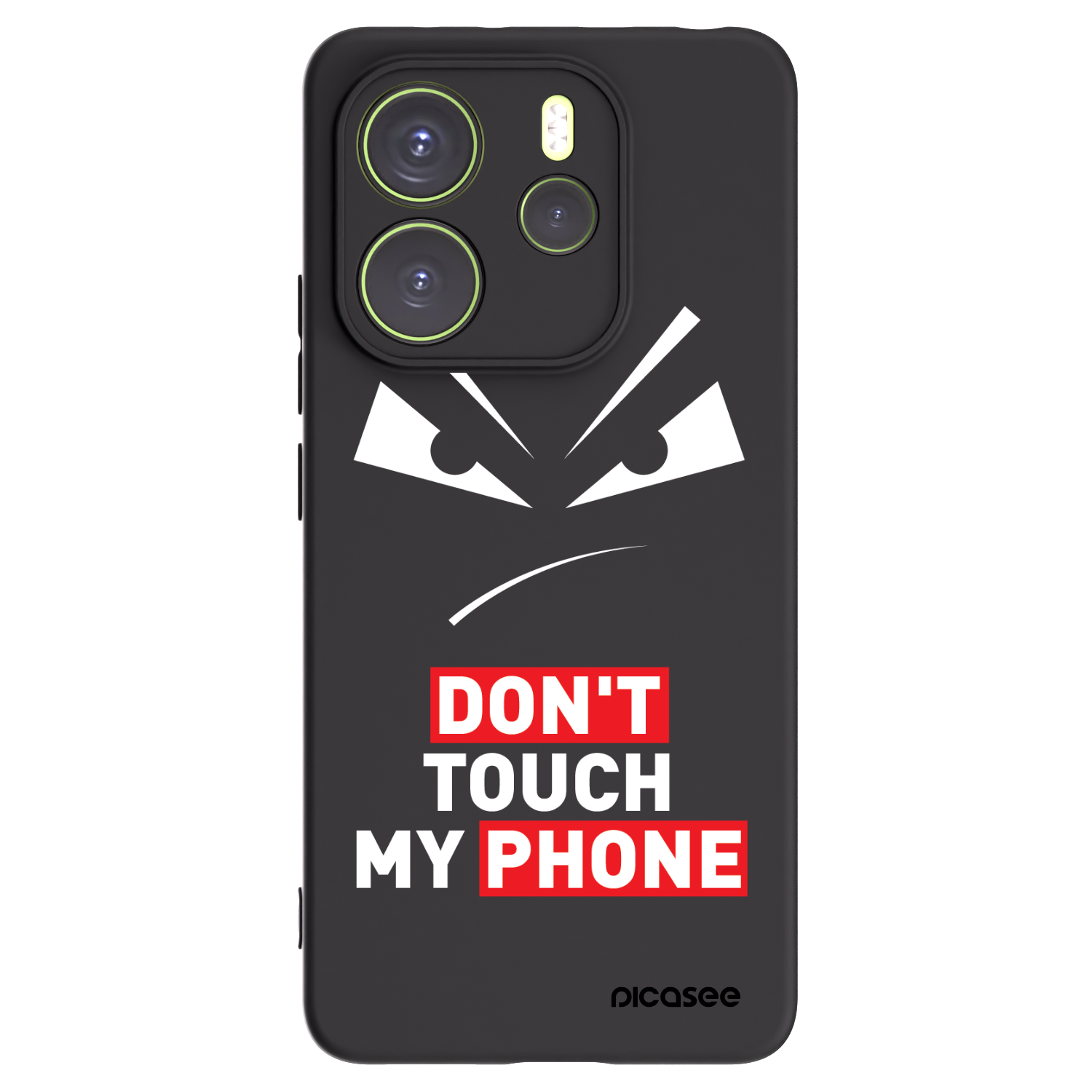 Picasee silikonski črni ovitek za Xiaomi Redmi Note 14 4G - Evil Eye - Transparent