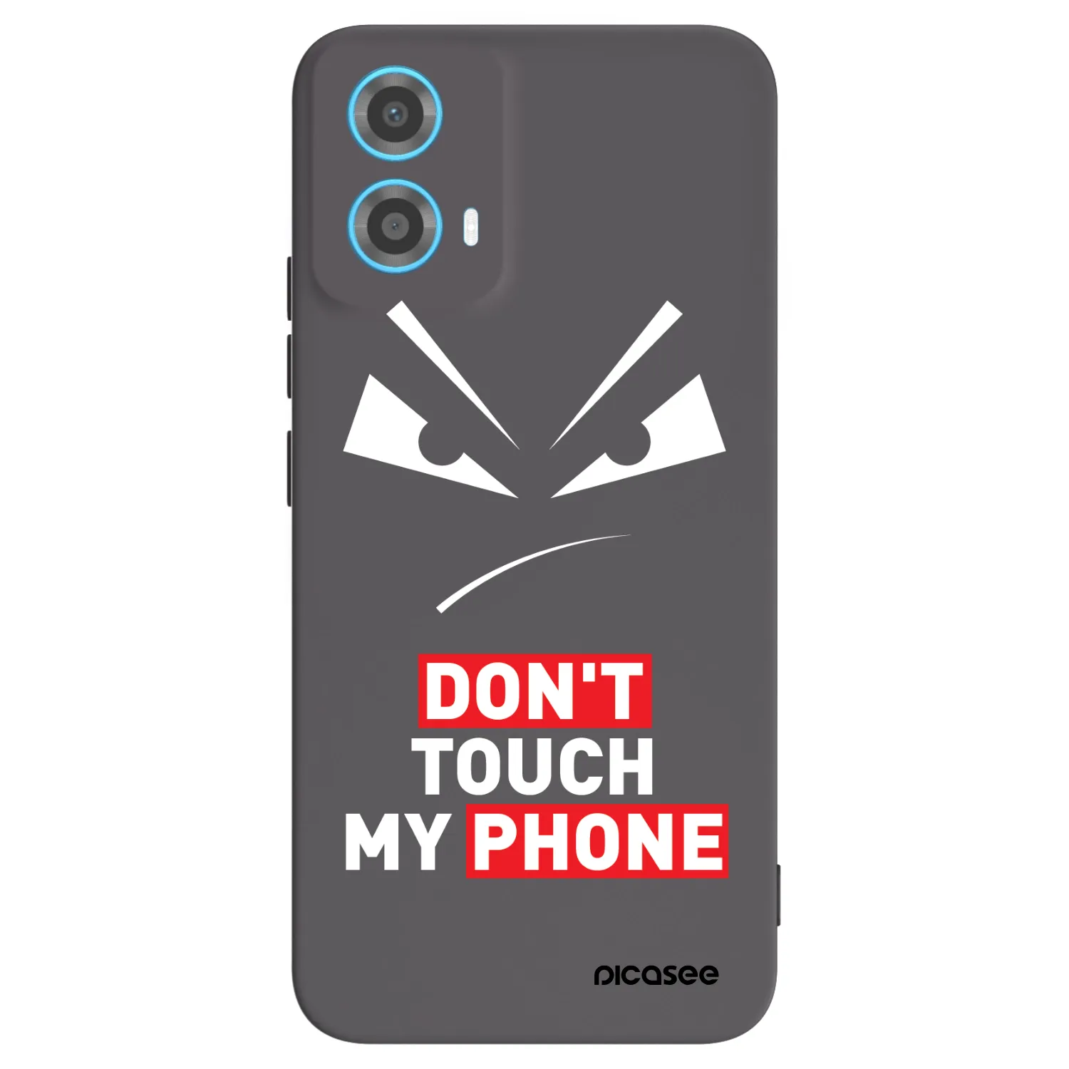 Picasee silikonski črni ovitek za Motorola Moto G34 5G - Evil Eye - Transparent