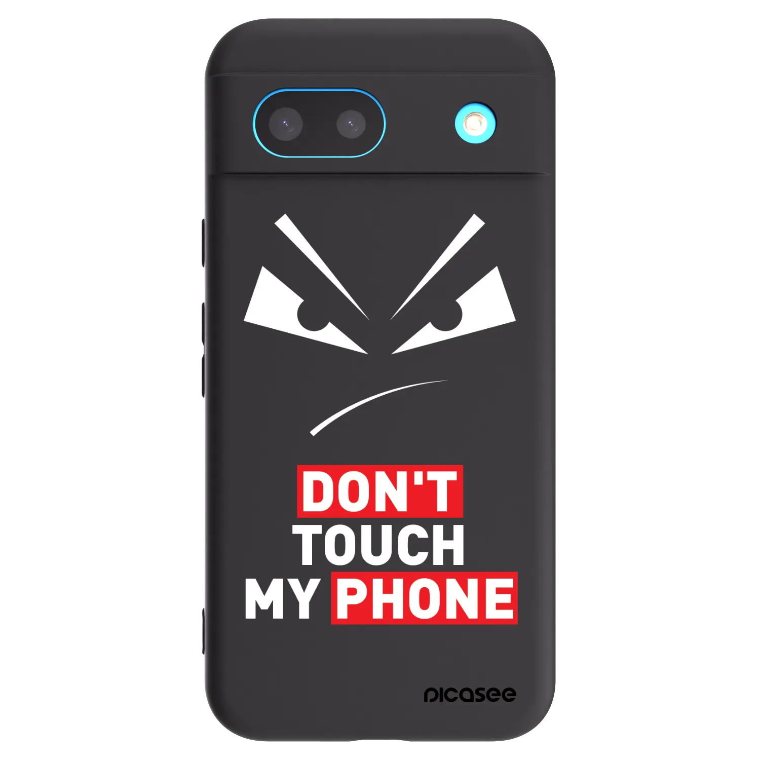 Picasee silikonski črni ovitek za Google Pixel 8a - Evil Eye - Transparent