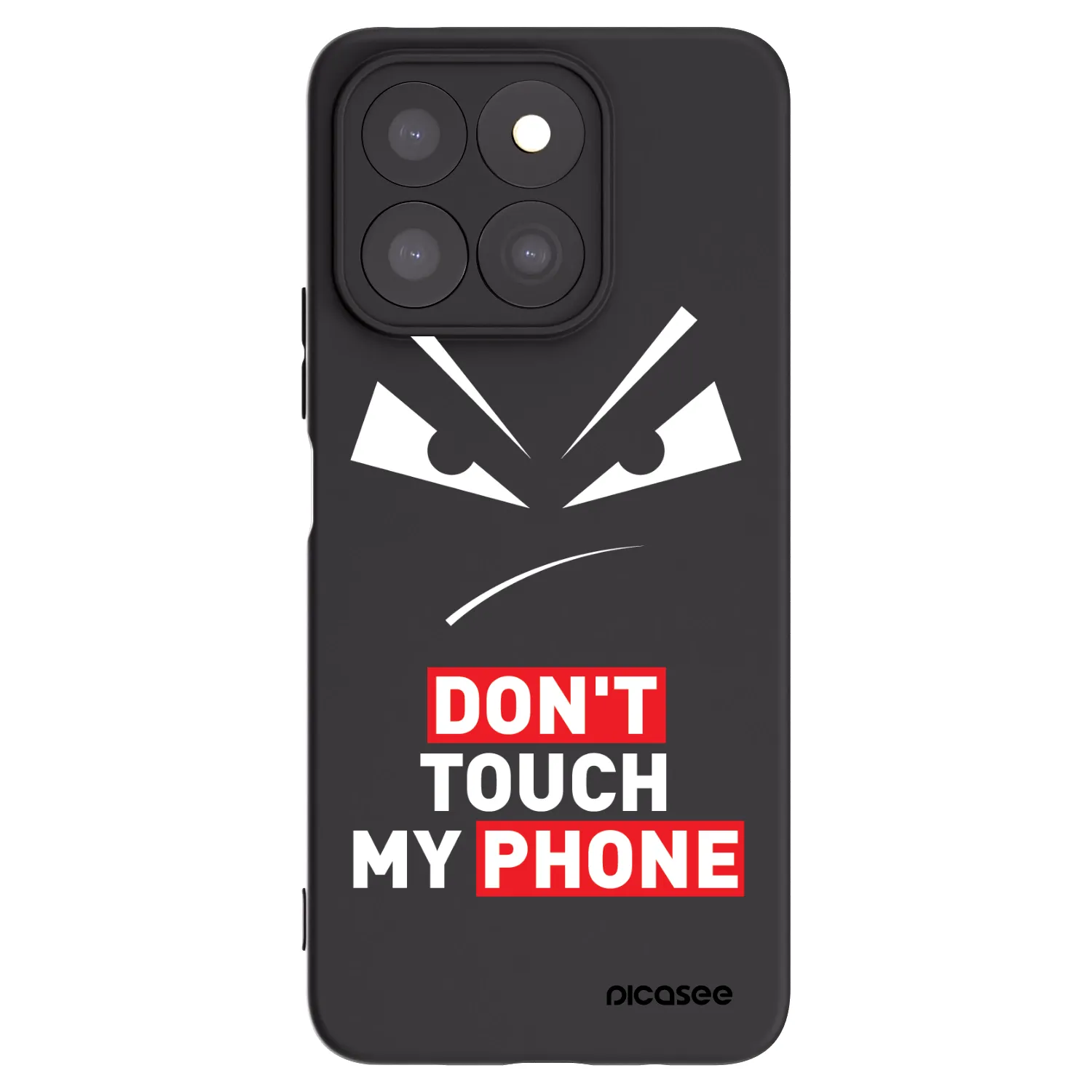 Picasee silikonski črni ovitek za Honor X8c - Evil Eye - Transparent