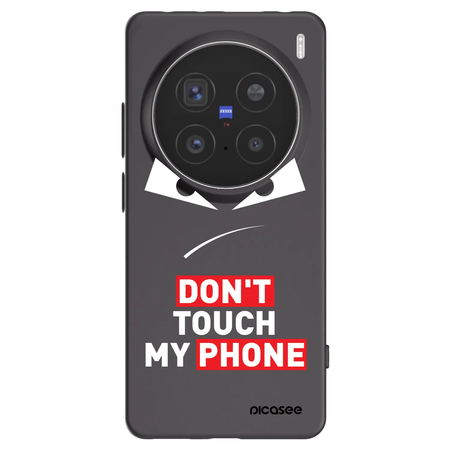 Picasee silikonski črni ovitek za Vivo X200 Pro - Evil Eye - Transparent