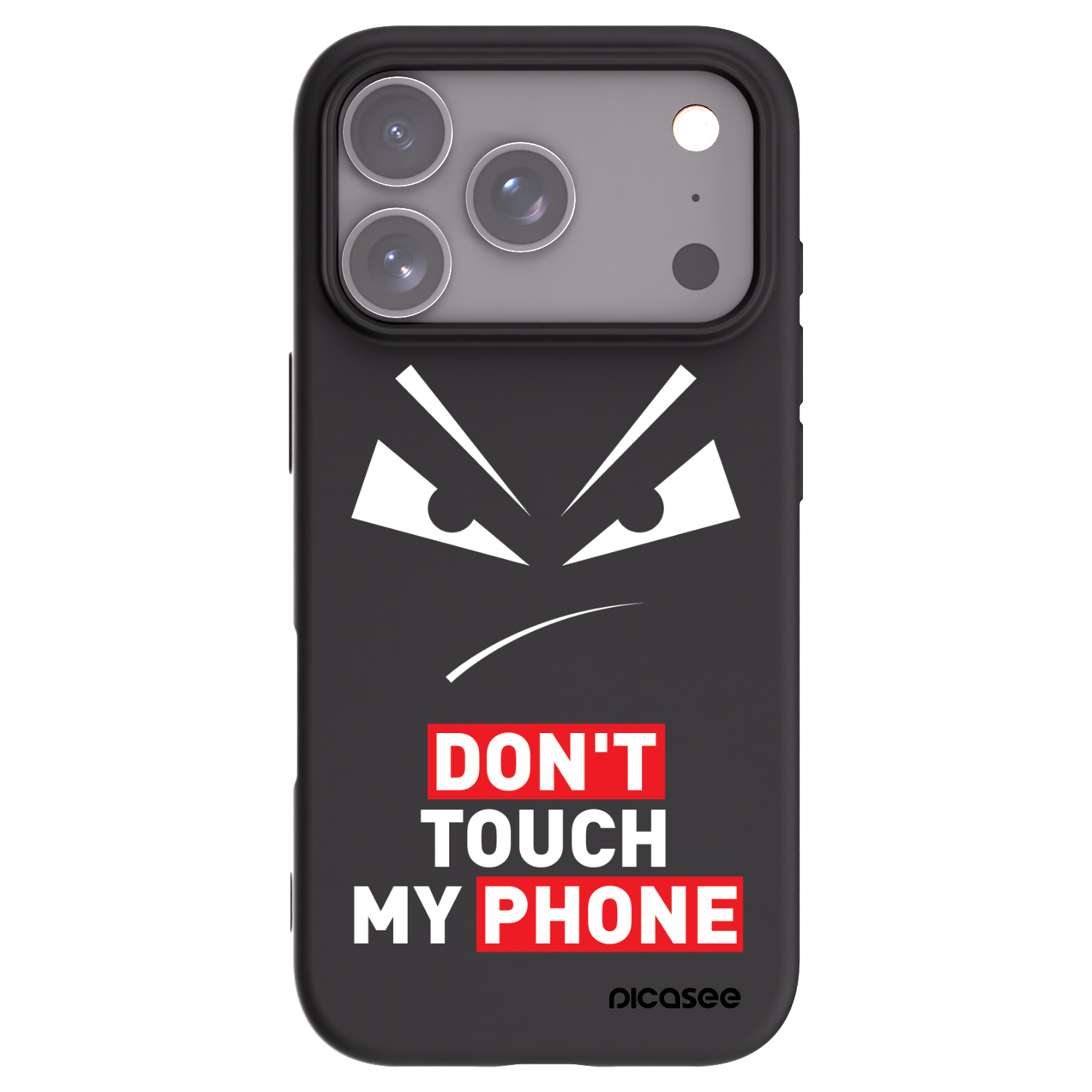 Picasee silikonski črni ovitek za Apple iPhone 17 Pro - Evil Eye - Transparent