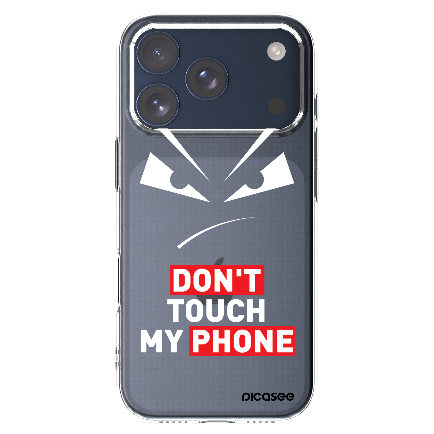 Picasee silikonski prozorni ovitek za Apple iPhone 17 Pro - Evil Eye - Transparent