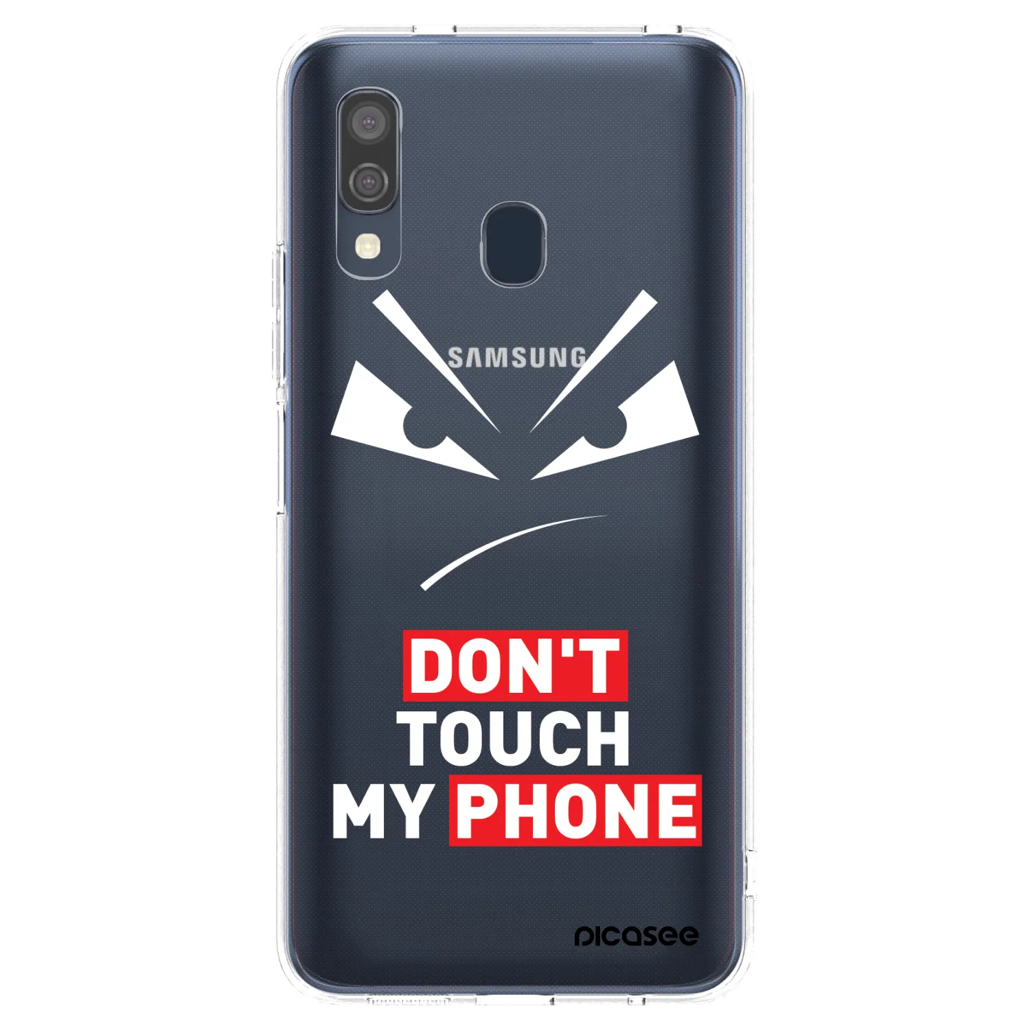 Picasee silikonski prozorni ovitek za Samsung Galaxy A40 A405F - Evil Eye - Transparent