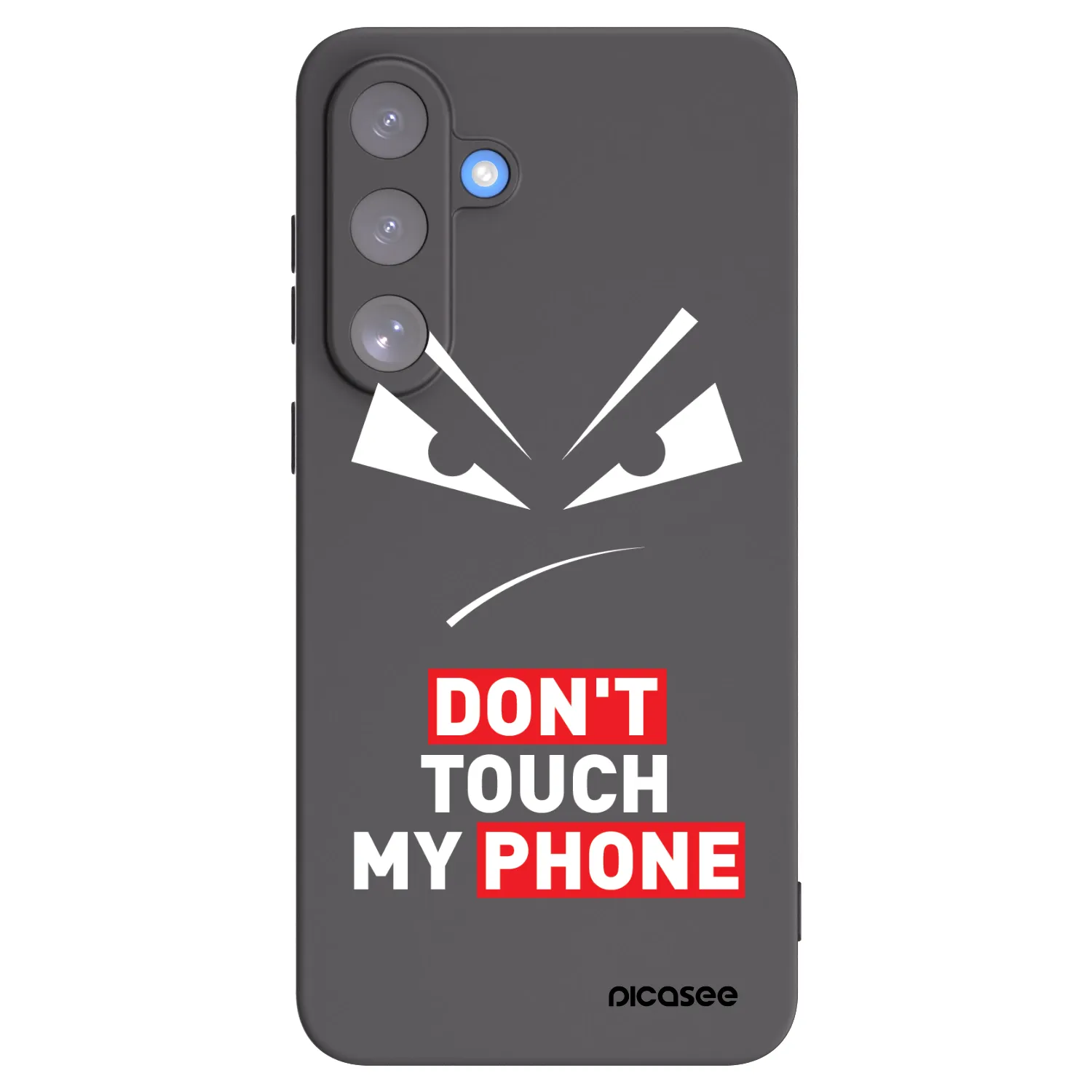 Picasee silikonski črni ovitek za Samsung Galaxy S25 FE 5G - Evil Eye - Transparent