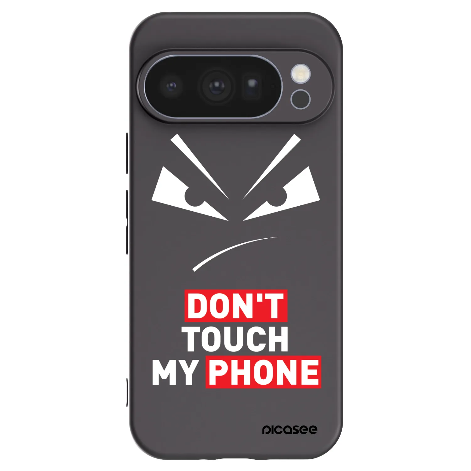 Picasee silikonski črni ovitek za Google Pixel 10 Pro - Evil Eye - Transparent