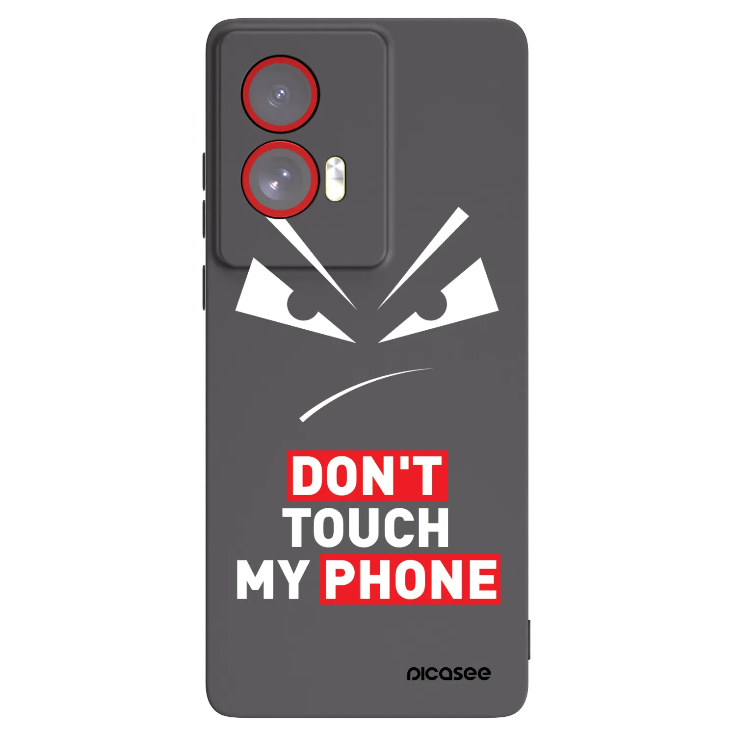 Picasee silikonski črni ovitek za Motorola Edge 50 Fusion - Evil Eye - Transparent