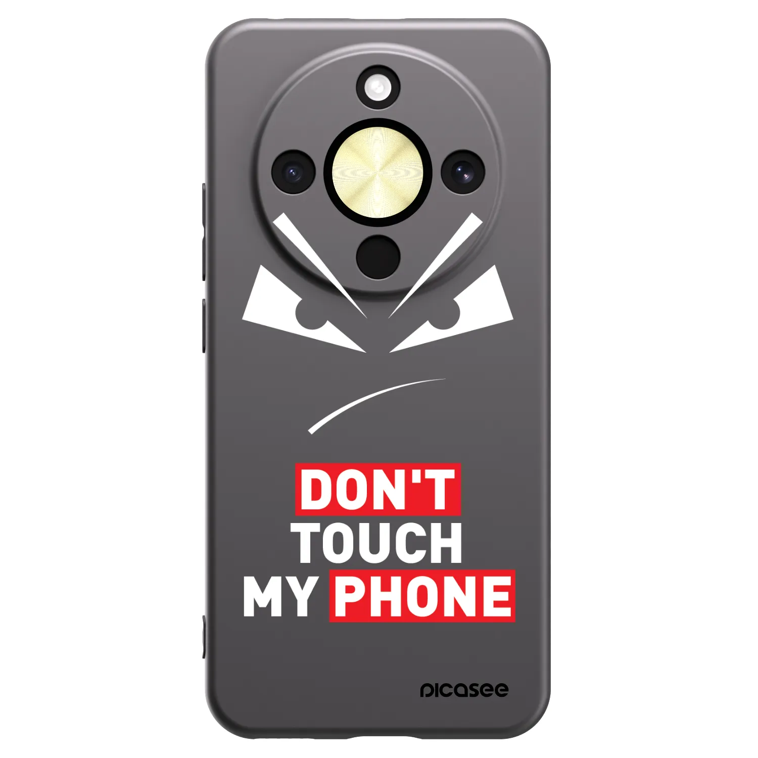 Picasee silikonski črni ovitek za Honor Magic8 Lite 5G - Evil Eye - Transparent