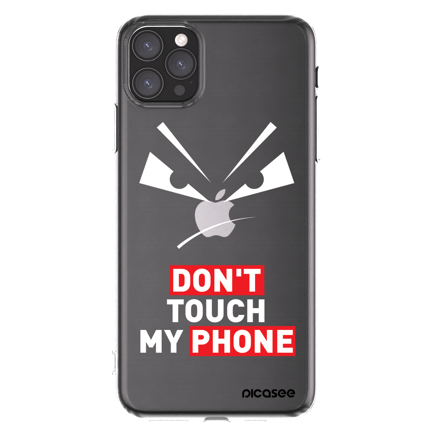 Picasee silikonski prozorni ovitek za Apple iPhone 11 Pro Max - Evil Eye - Transparent