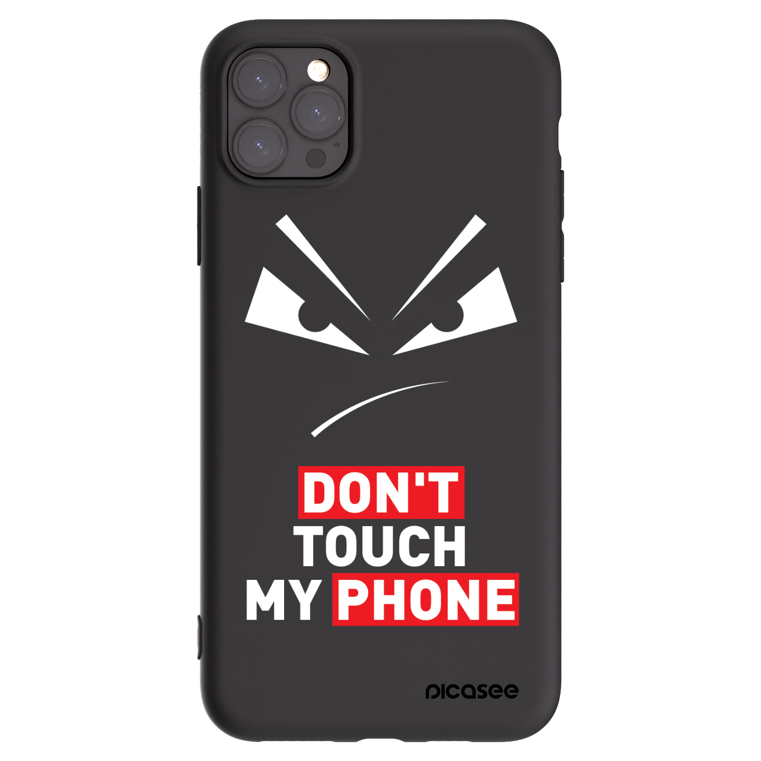 Picasee silikonski črni ovitek za Apple iPhone 11 Pro Max - Evil Eye - Transparent